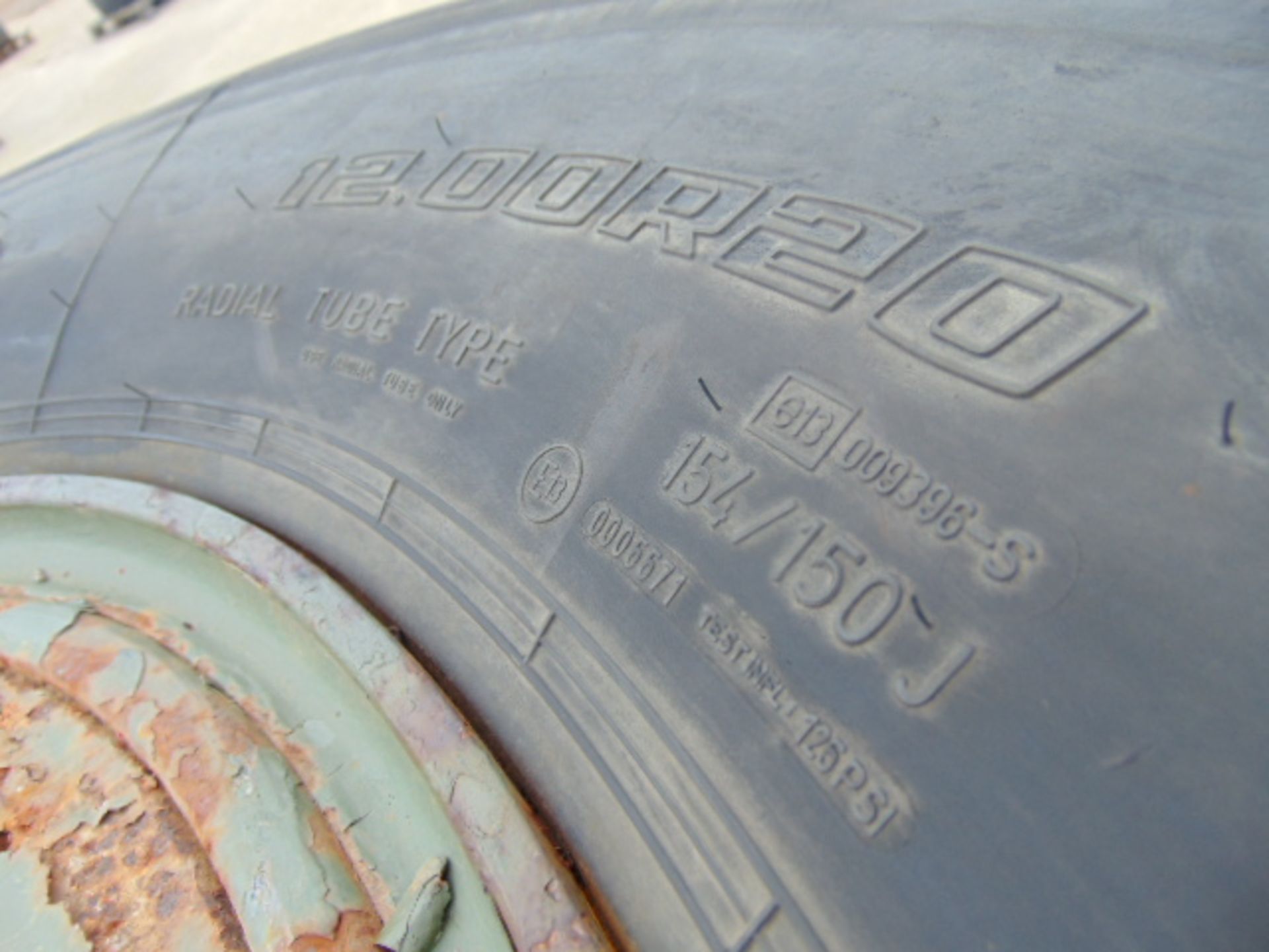 4 x Goodyear G388 12.00 R20 Tyres complete with 8 Stud Rims - Image 5 of 10