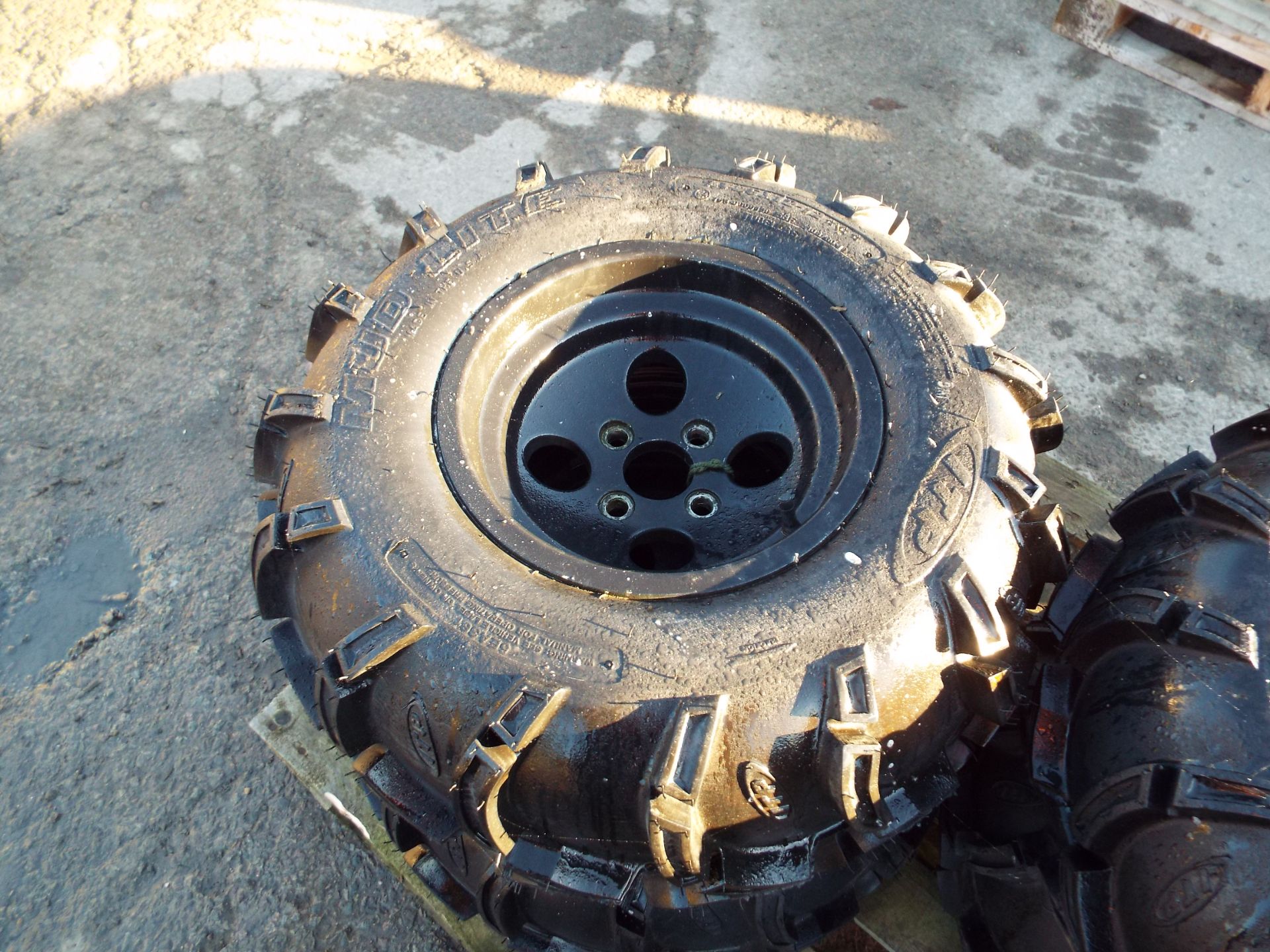 4 x ITP Mud Lite AT26x12-12 ATV/Quad Tyres with Rims - Image 2 of 8