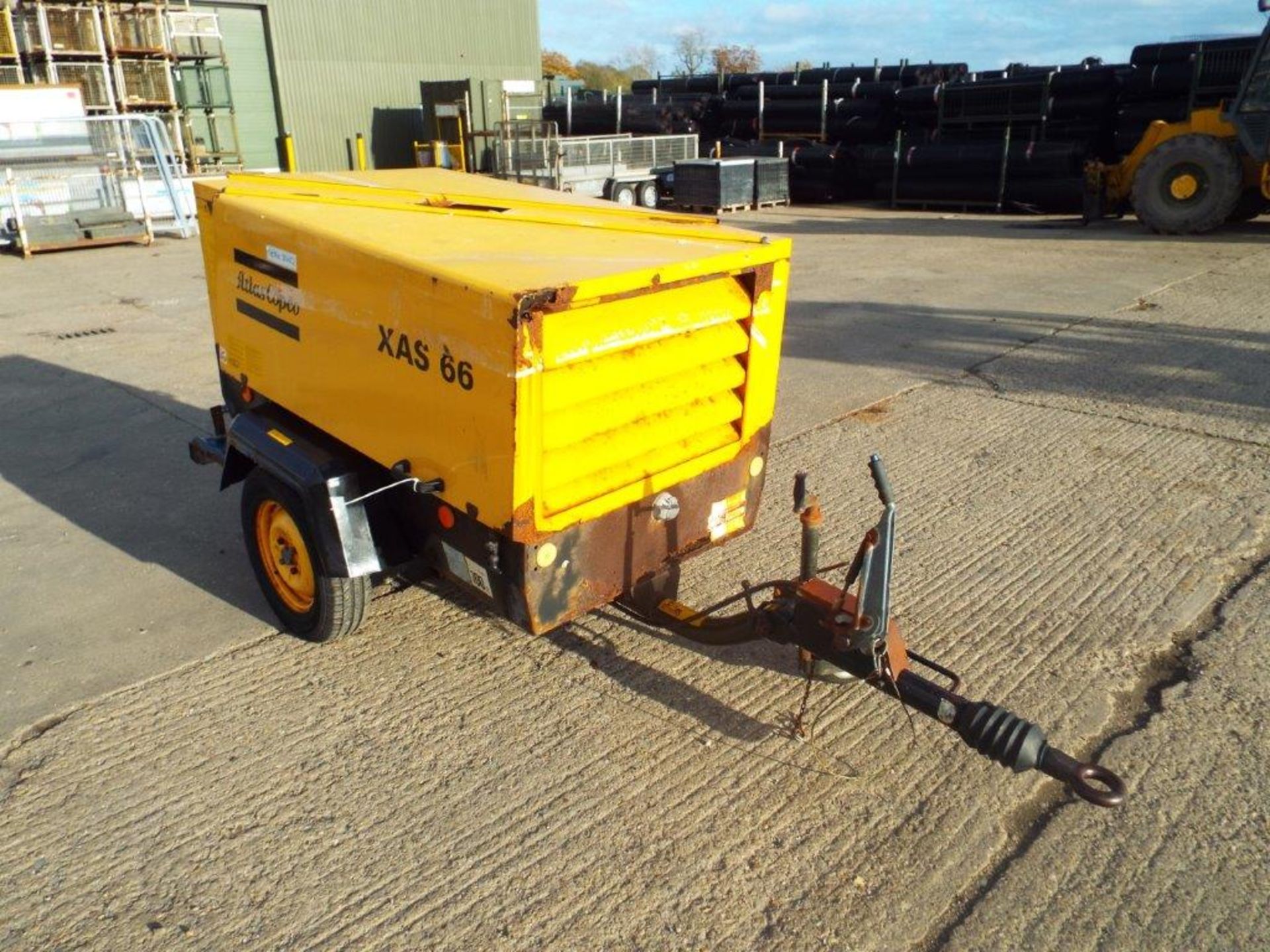 Atlas Copco XAS 66 Trailer Mounted Air Compressor