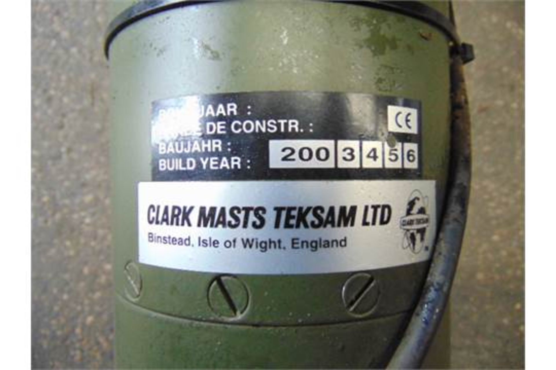 Unissued Clark/Thales Pneumatic Mast Assy with Hand Pump - Bild 5 aus 10