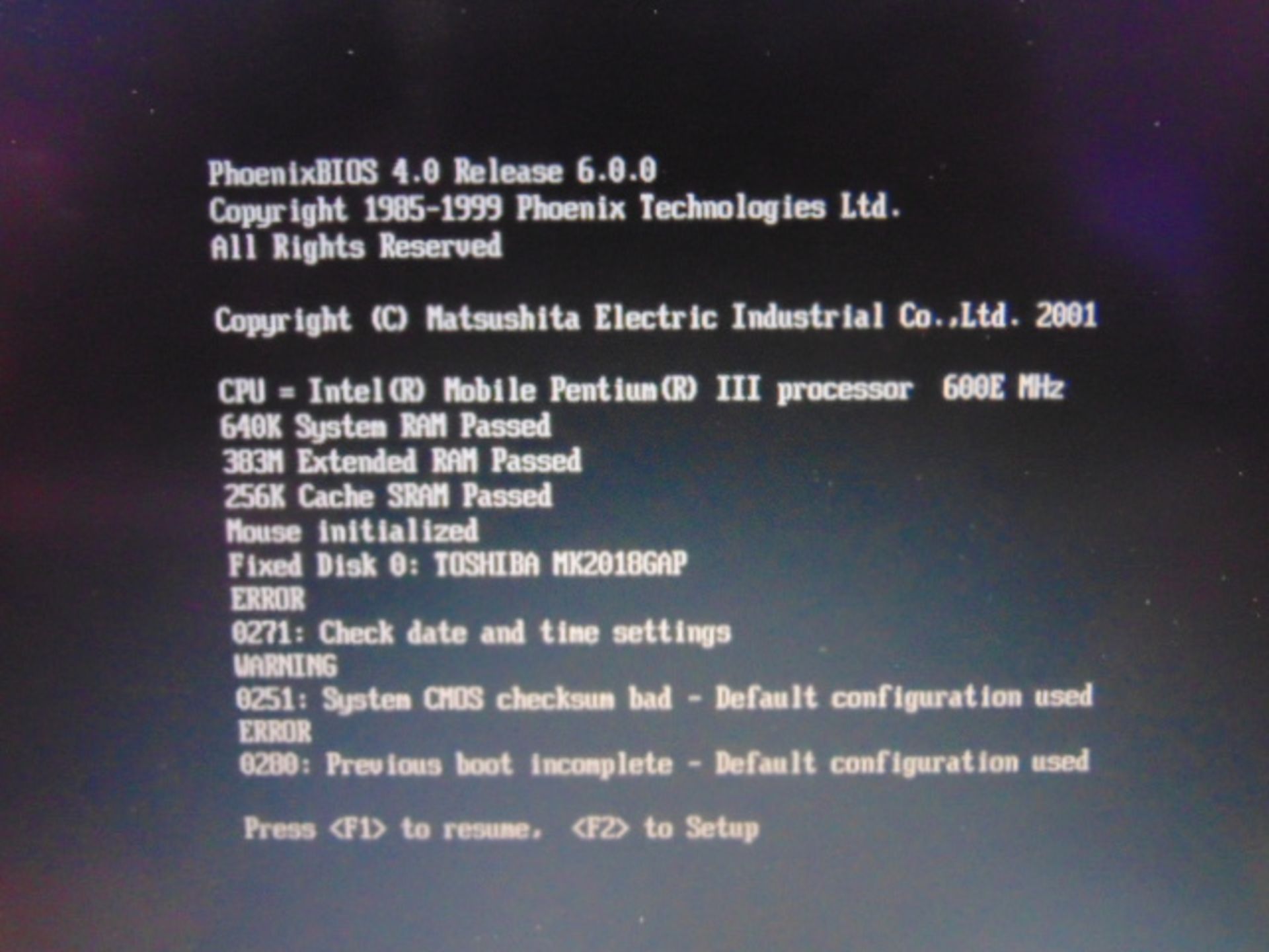 Panasonic CF-28 Toughbook Laptop - Image 5 of 15