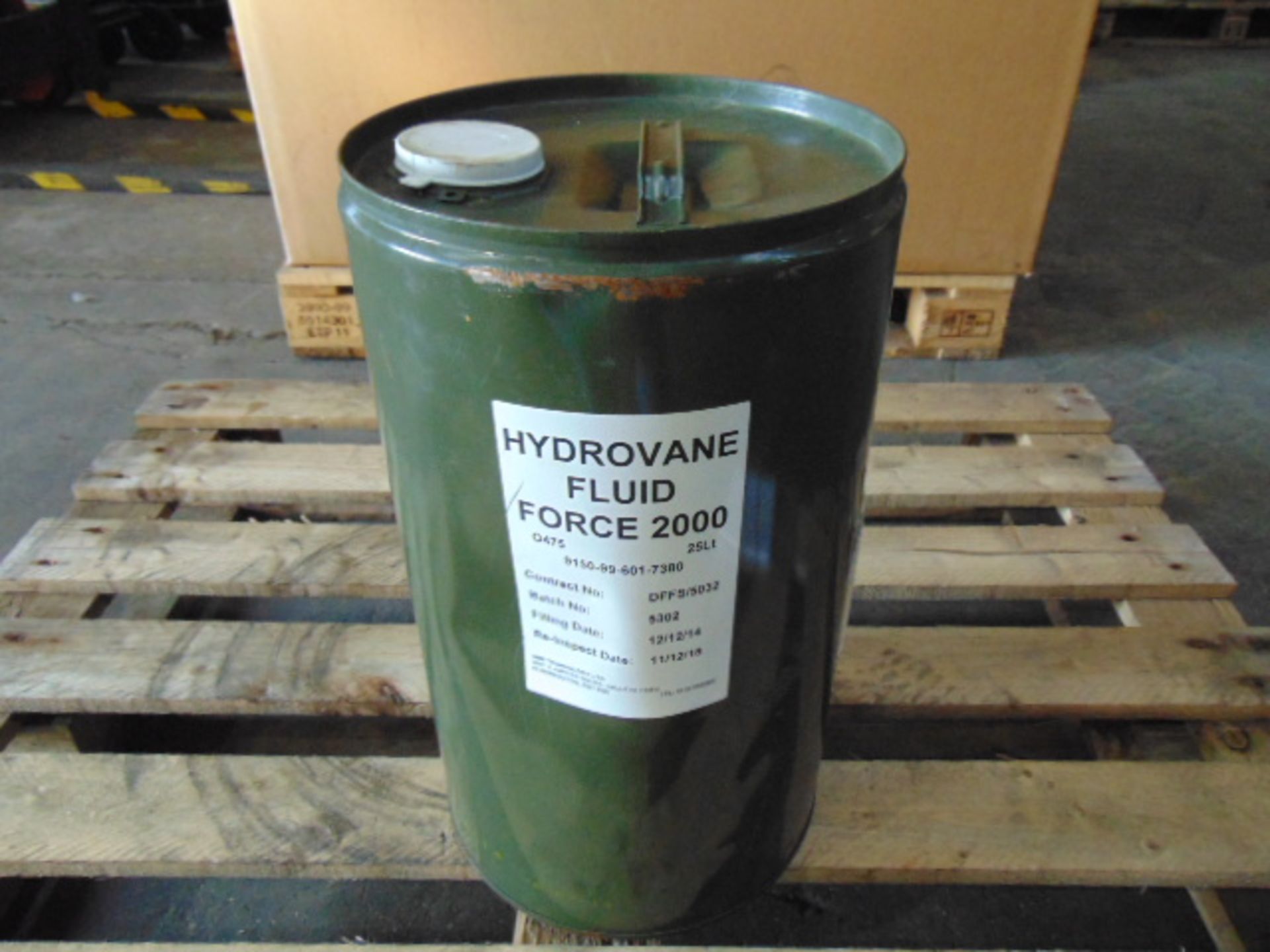 1 x Unissued 25L Drum of Hydrovane Fluid Force 2000 Hydrovane Compressor Oil