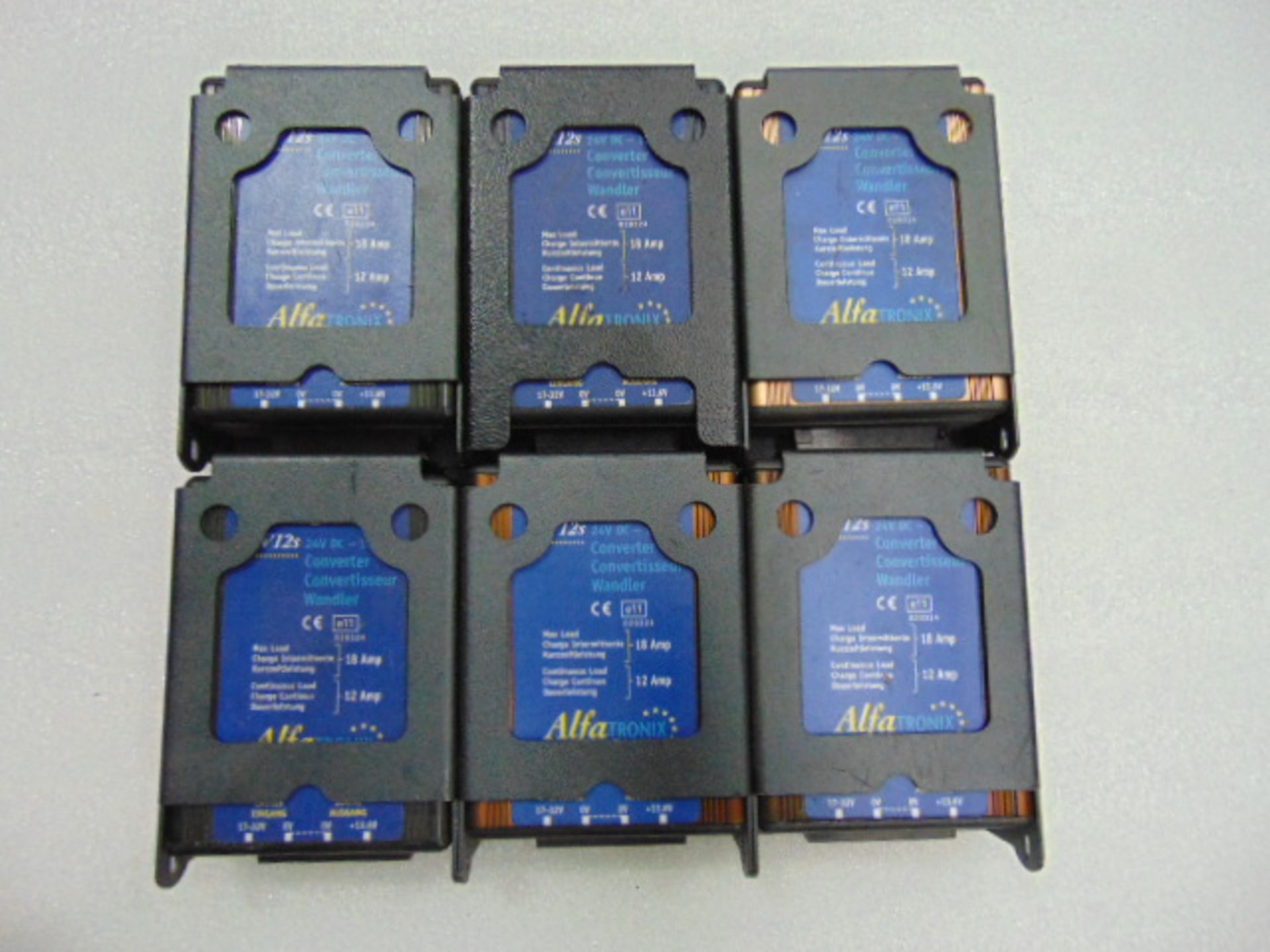 6 x PowerVerter 24Vdc-12Vdc Voltage Converter 12A/18A Non-Isolated P/No PV12S