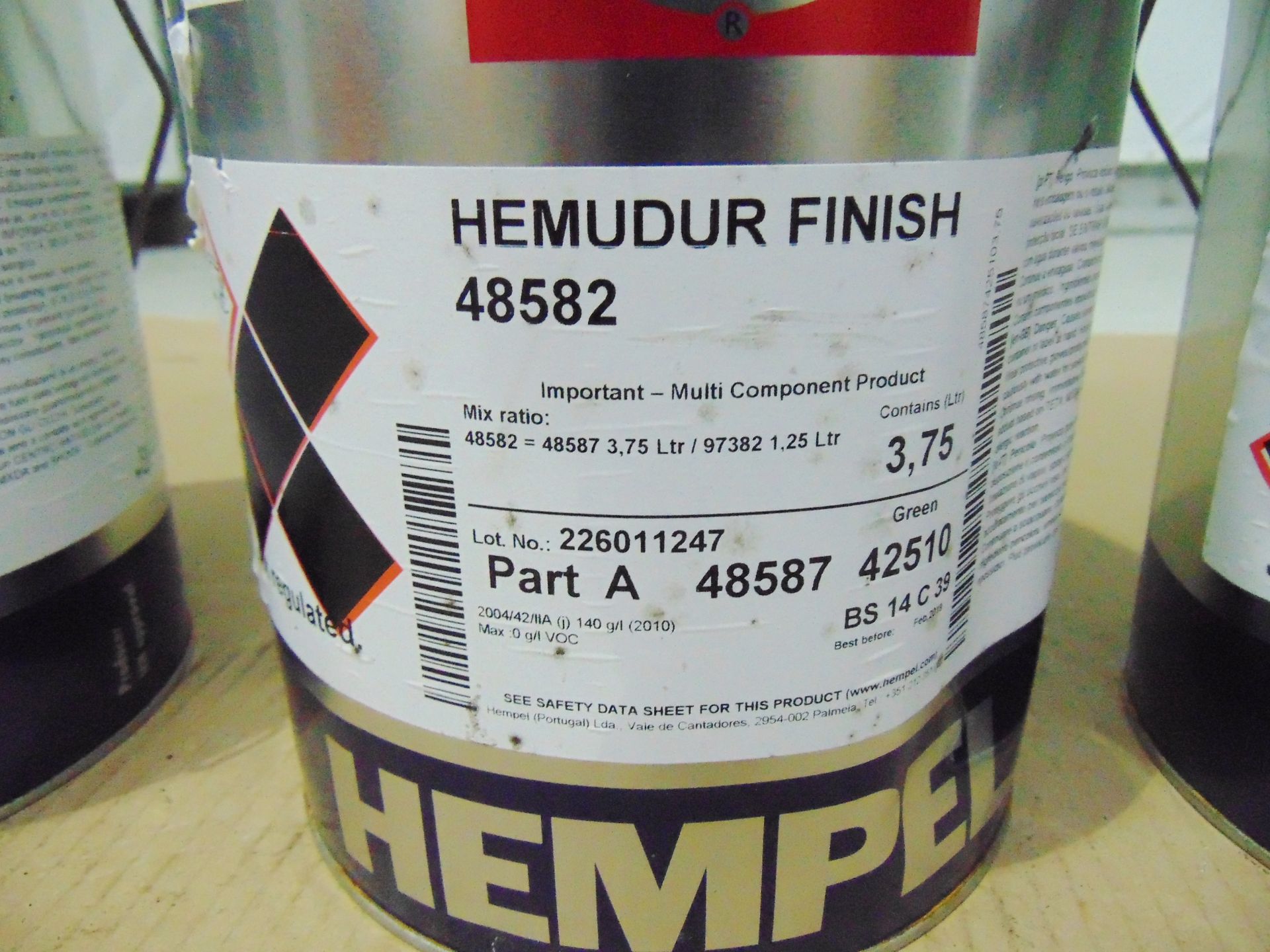 3 x Unissued 5L 2 Pack Tins of Hempel Hemudur 48582 Epoxy - Bild 4 aus 5