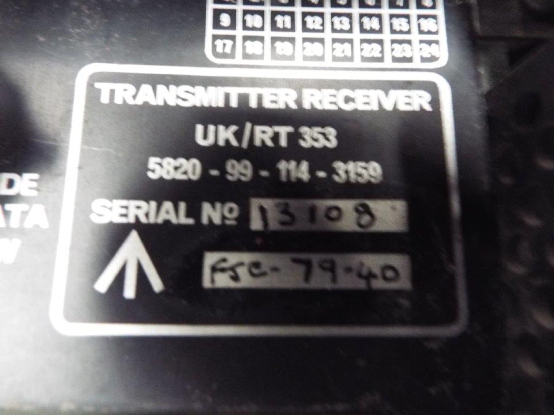 Clansman RT353 Transmitter Reciever - Image 2 of 4