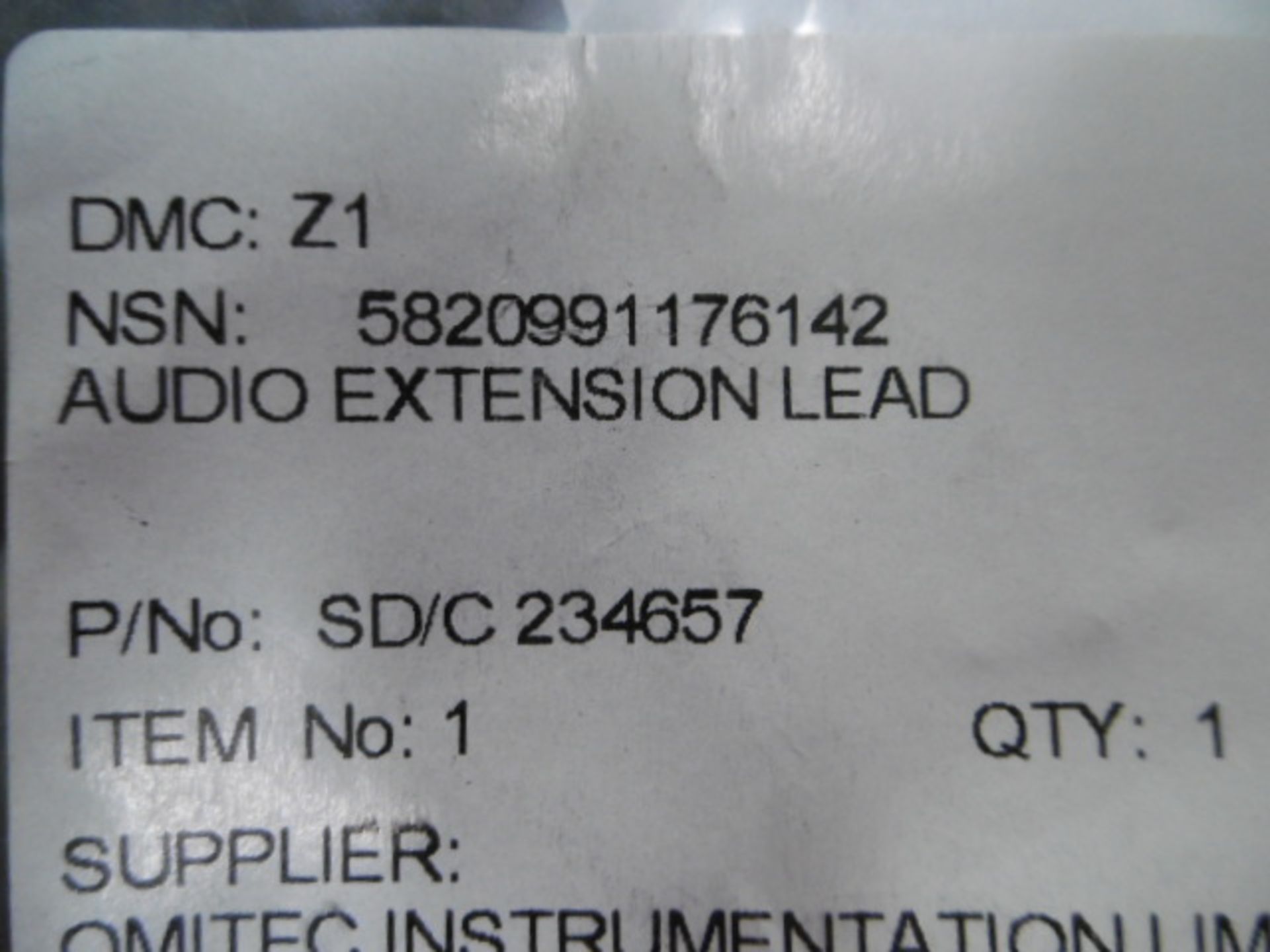 10 x Clansman Audio Extension Leads P/No SD/C 234657 - Image 5 of 5