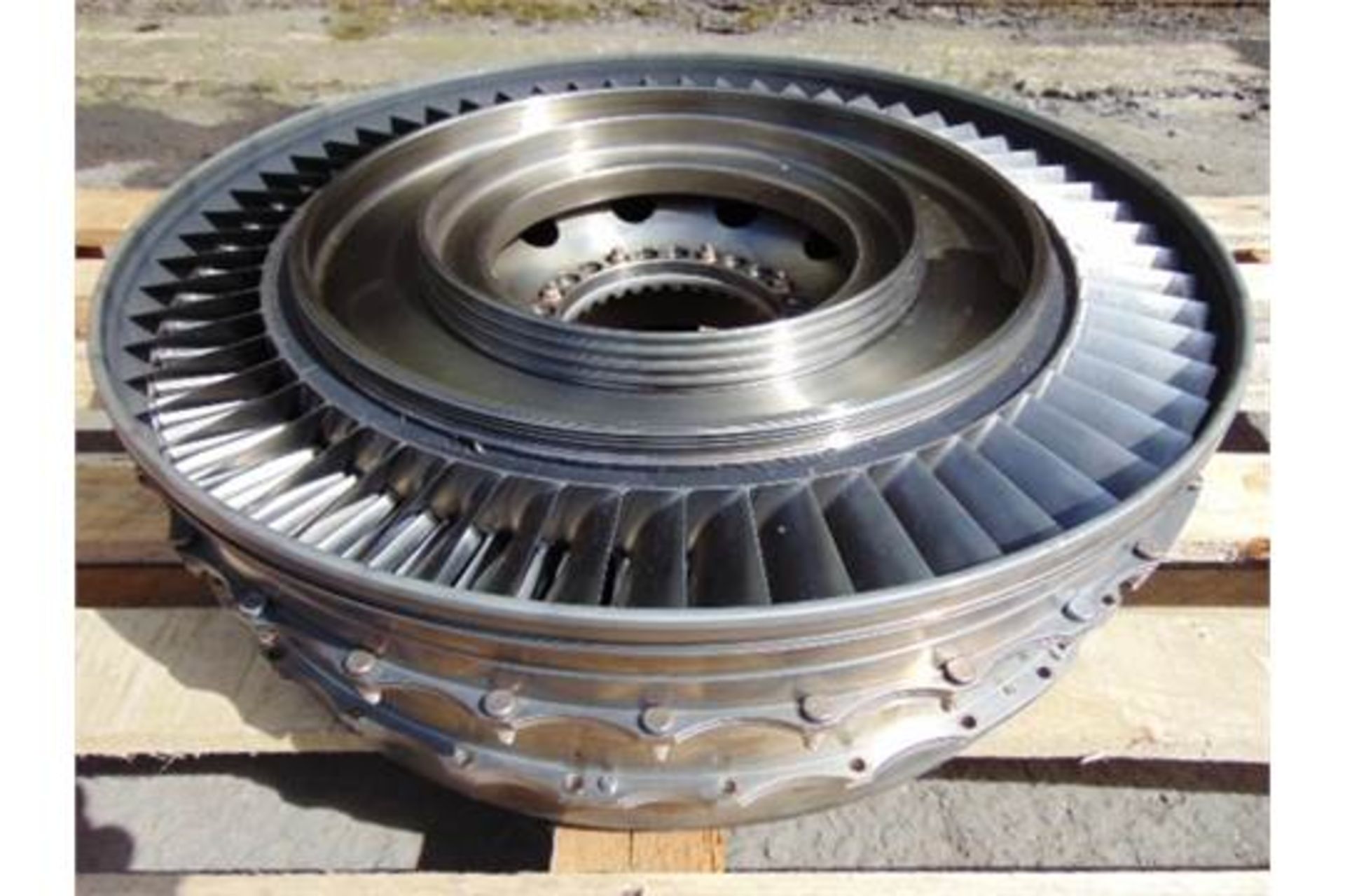 Tornado Supersonic Fighter LP1 Jet Engine Rolls Royce RB199 Titanium Compressor Fan Assy - Image 2 of 5