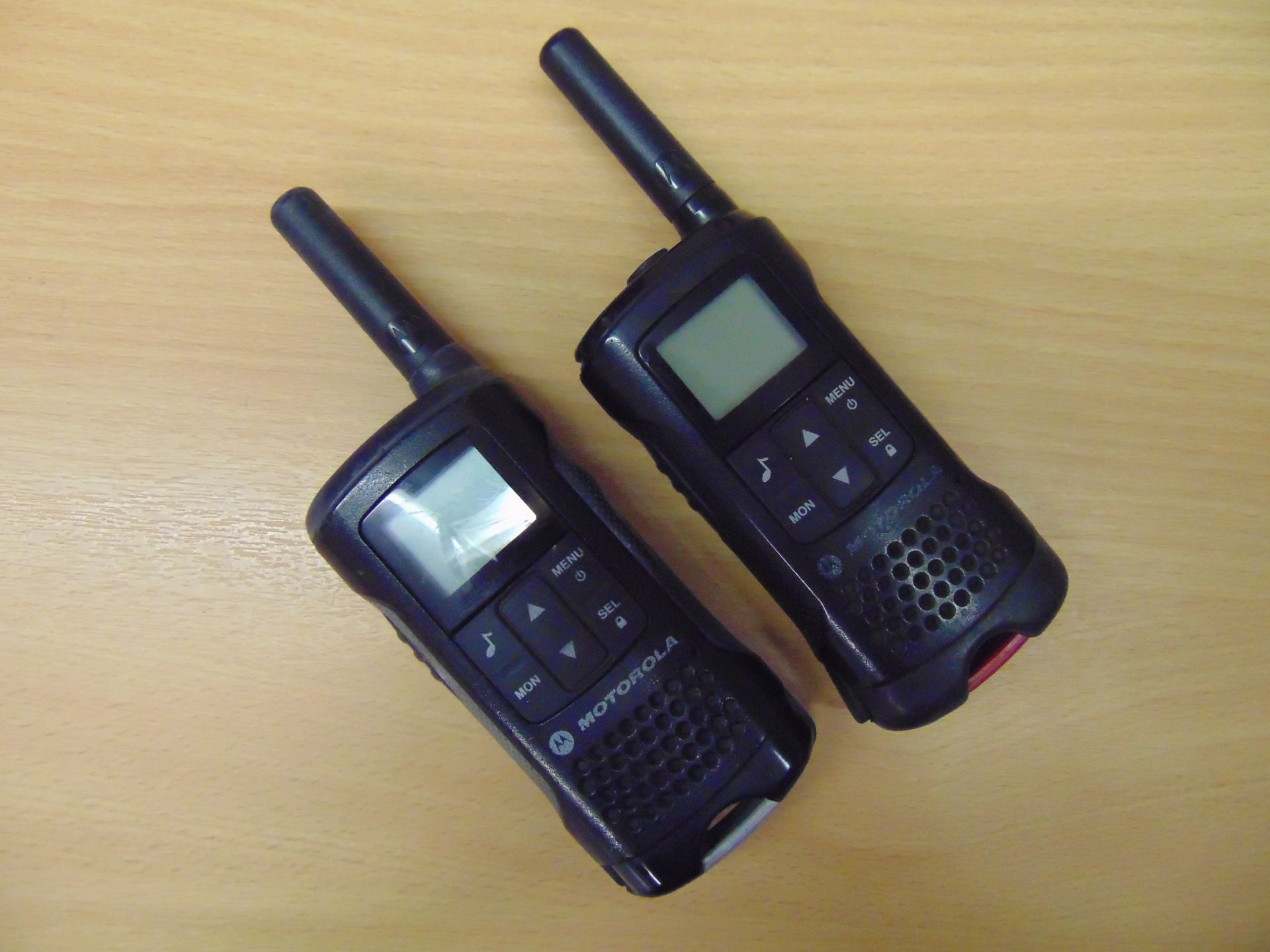 2 x Motorola TLKR 2-Way Radios