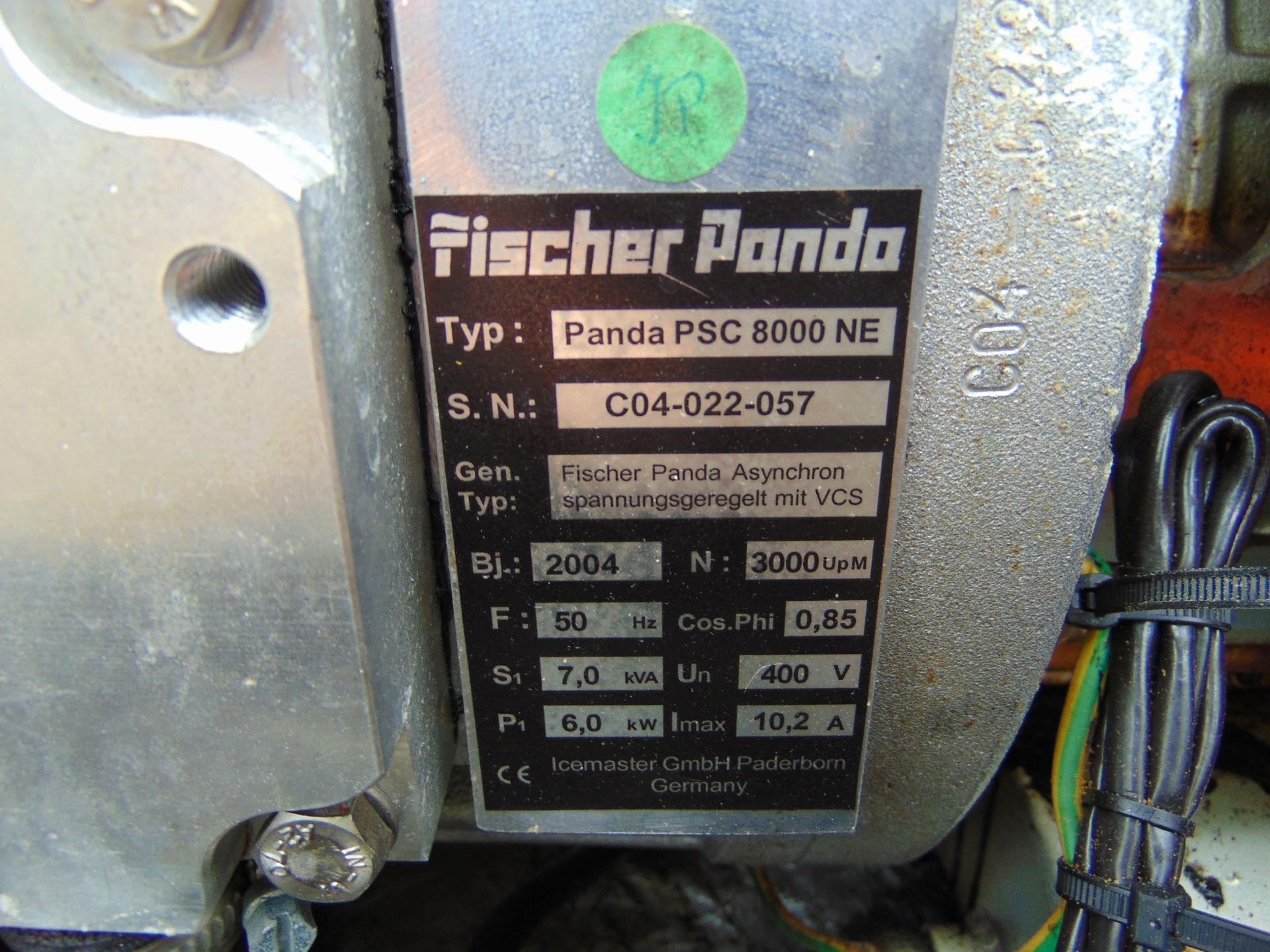 Fischer Panda PSC 8000 NE 7 KVA Diesel Generator - Image 8 of 14