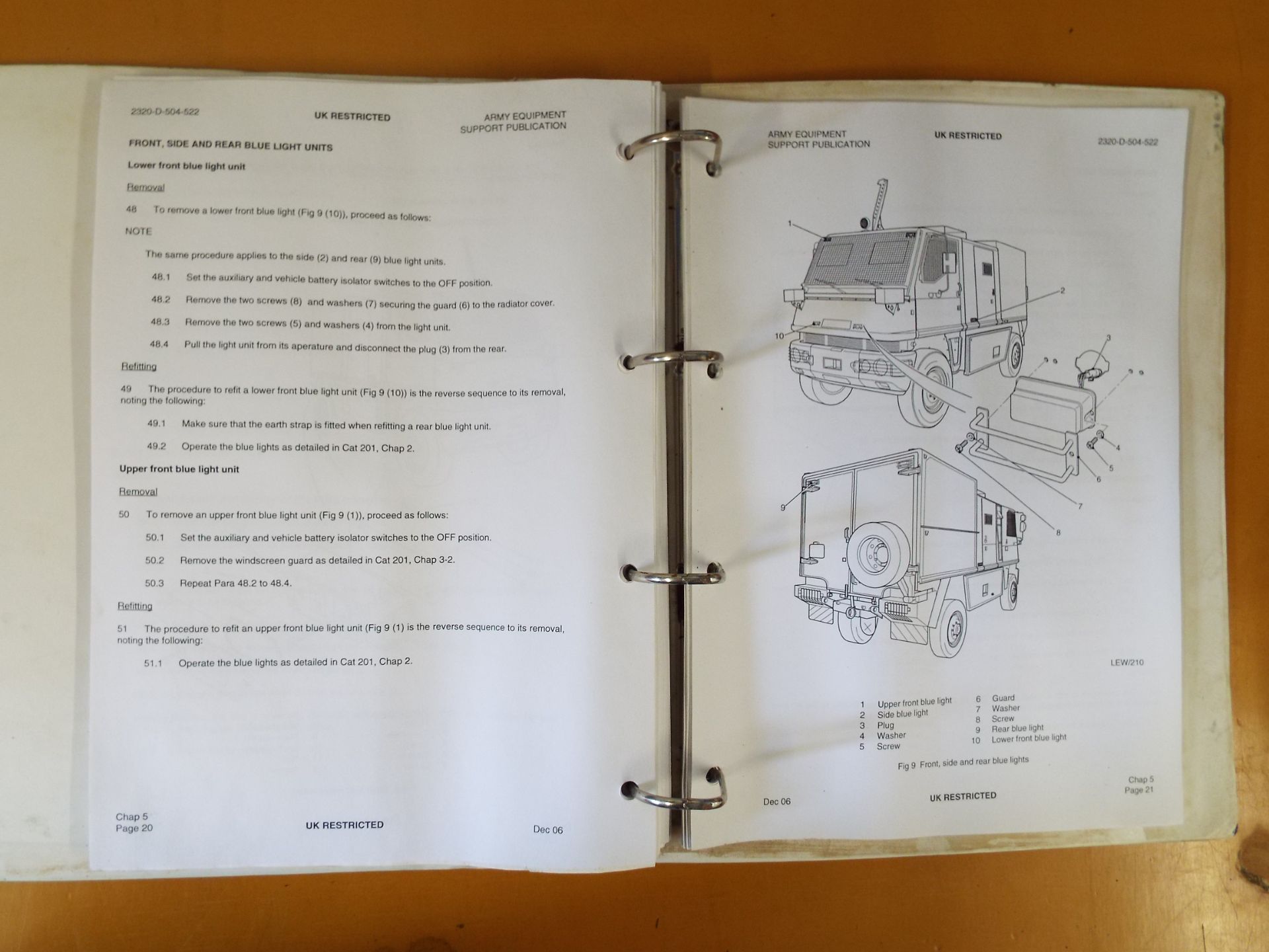 Extremely Rare Mowag Duro III 4x4 Maintenance Instructions Document - Bild 9 aus 9