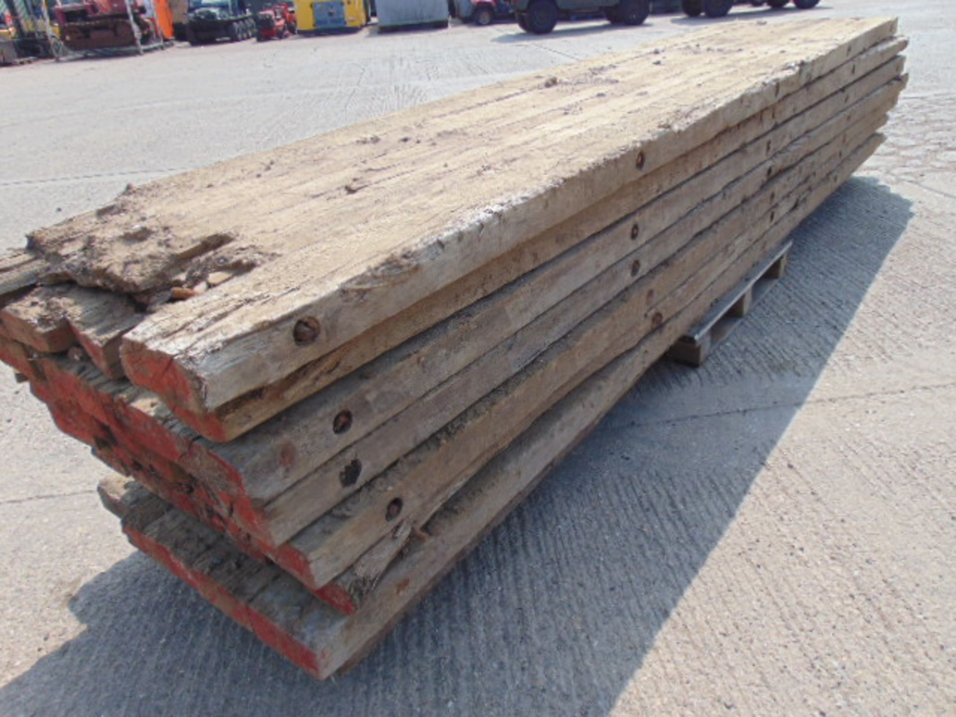 8 x 5m Hardwood Bog Mats for Excavators / Diggers etc - Bild 3 aus 7