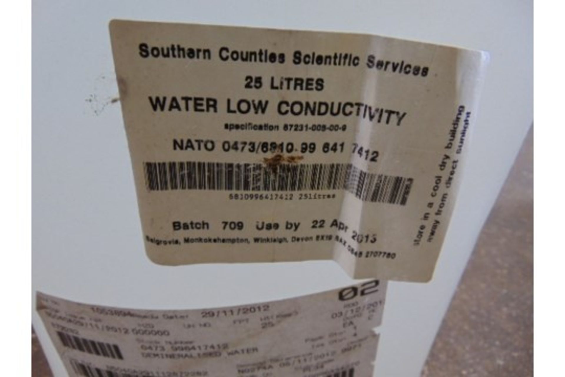 1 x 25 Ltr Demineralised Water - Image 2 of 2