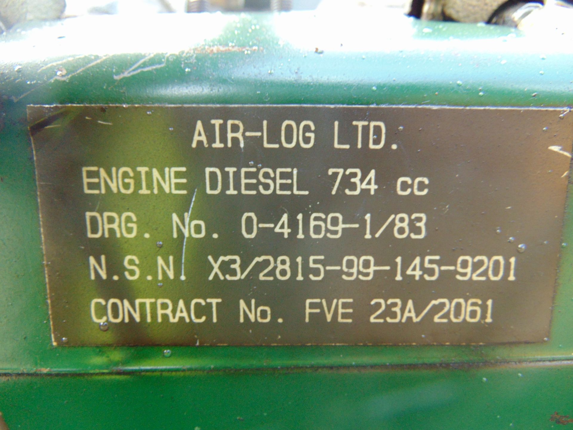 Lister Petter Air Log 4169 A 5.6 KVA Diesel Generator - Image 14 of 15
