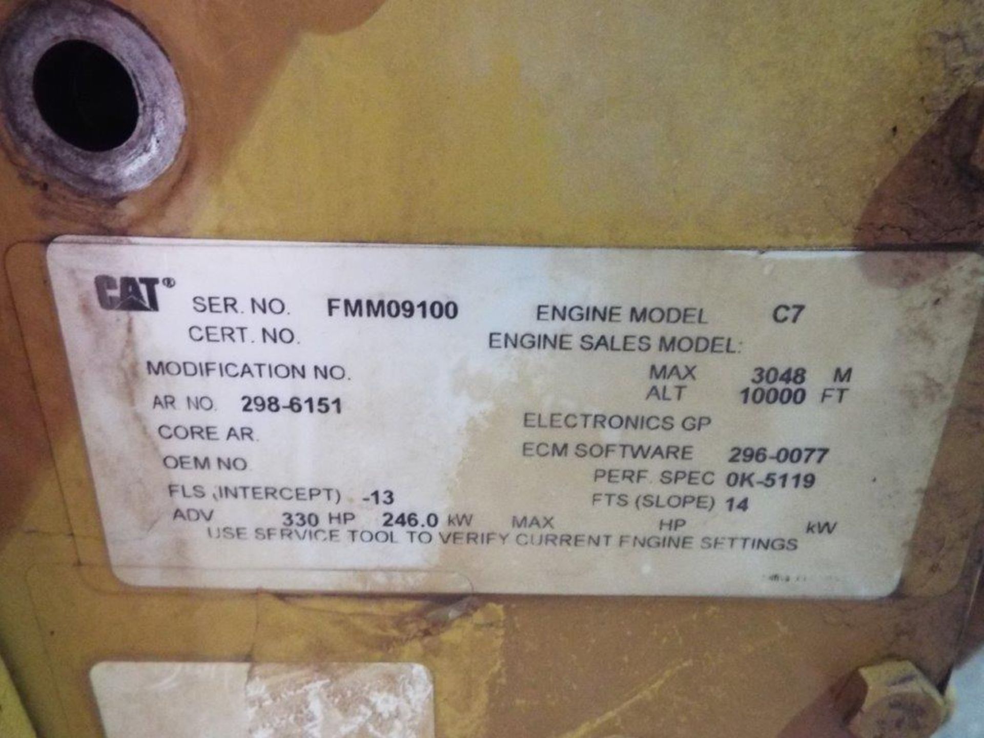 Caterpillar C7 7.2L 330HP Inline 6 Cylinder Turbo Diesel Engine - Image 11 of 13