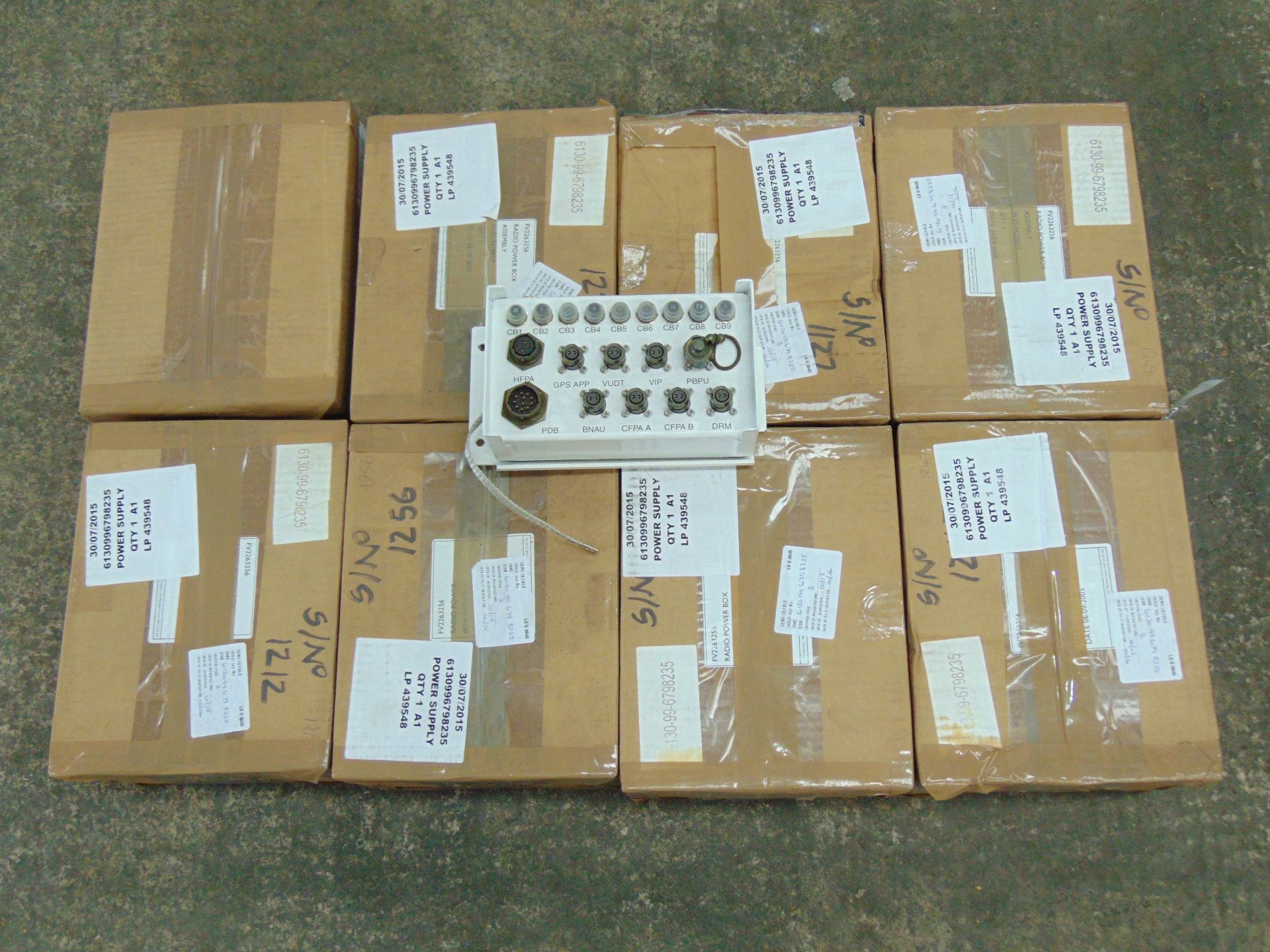 8 x Radio Power Supply Boxes P/no ABE-0005