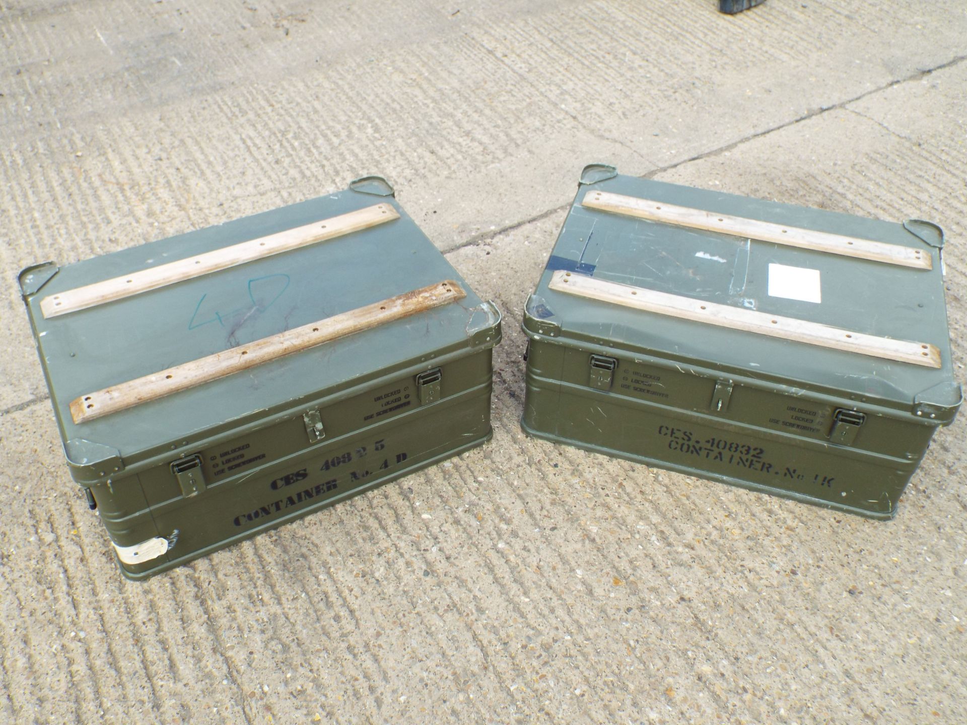 2 x Heavy Duty Zarges Aluminium Cases