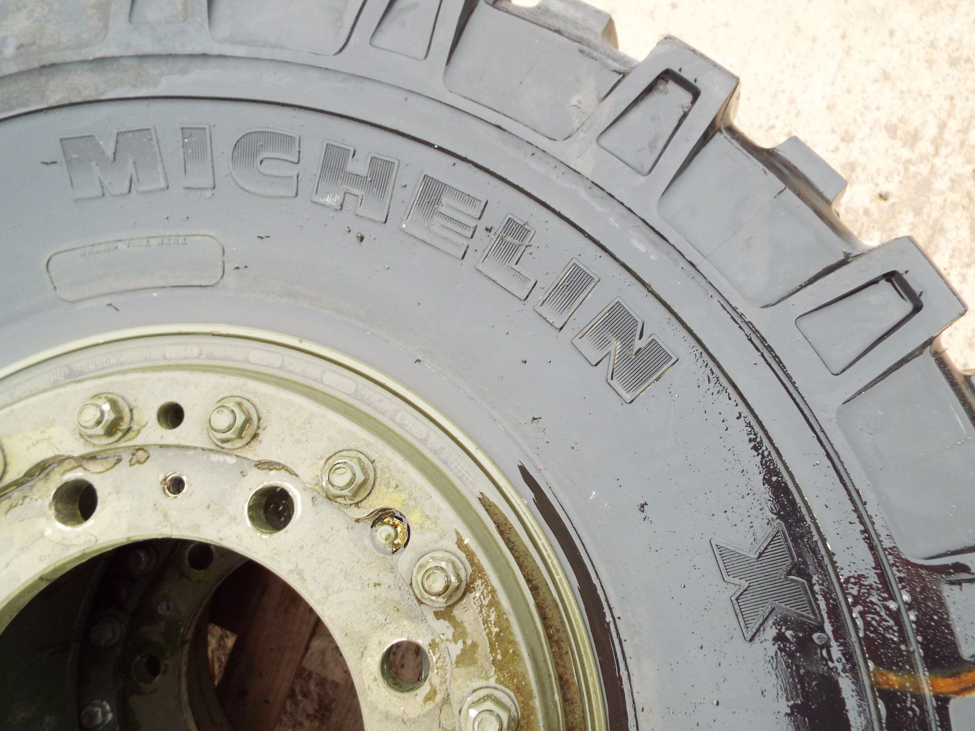 2 x Michelin XML 325/85 R16 Tyres with 8 Stud Rims - Image 3 of 7