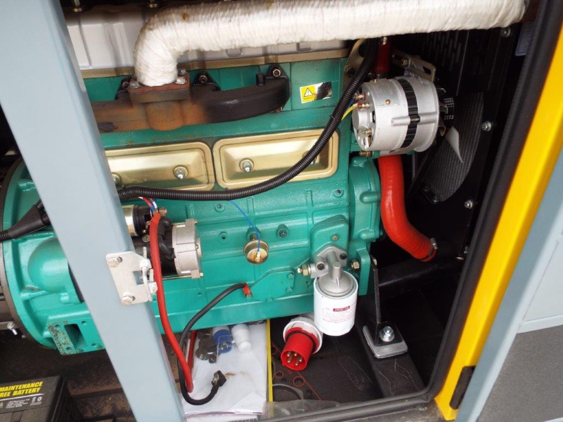 UNISSUED WITH TEST HOURS ONLY 40 KVA 3 Phase Silent Diesel Generator Set - Image 11 of 20