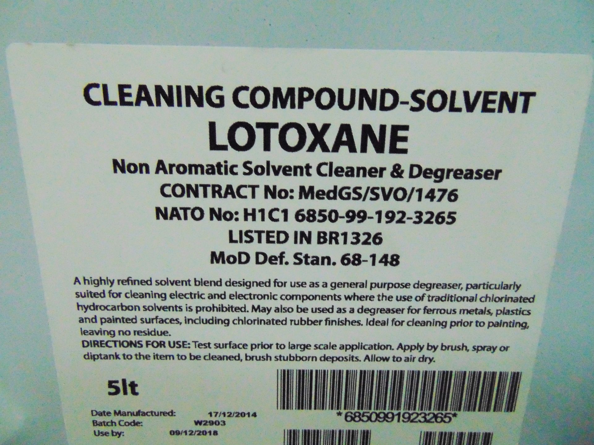 32 x Unissued 5L Arrow Solutions Lotoxane Degreaser - Image 3 of 4