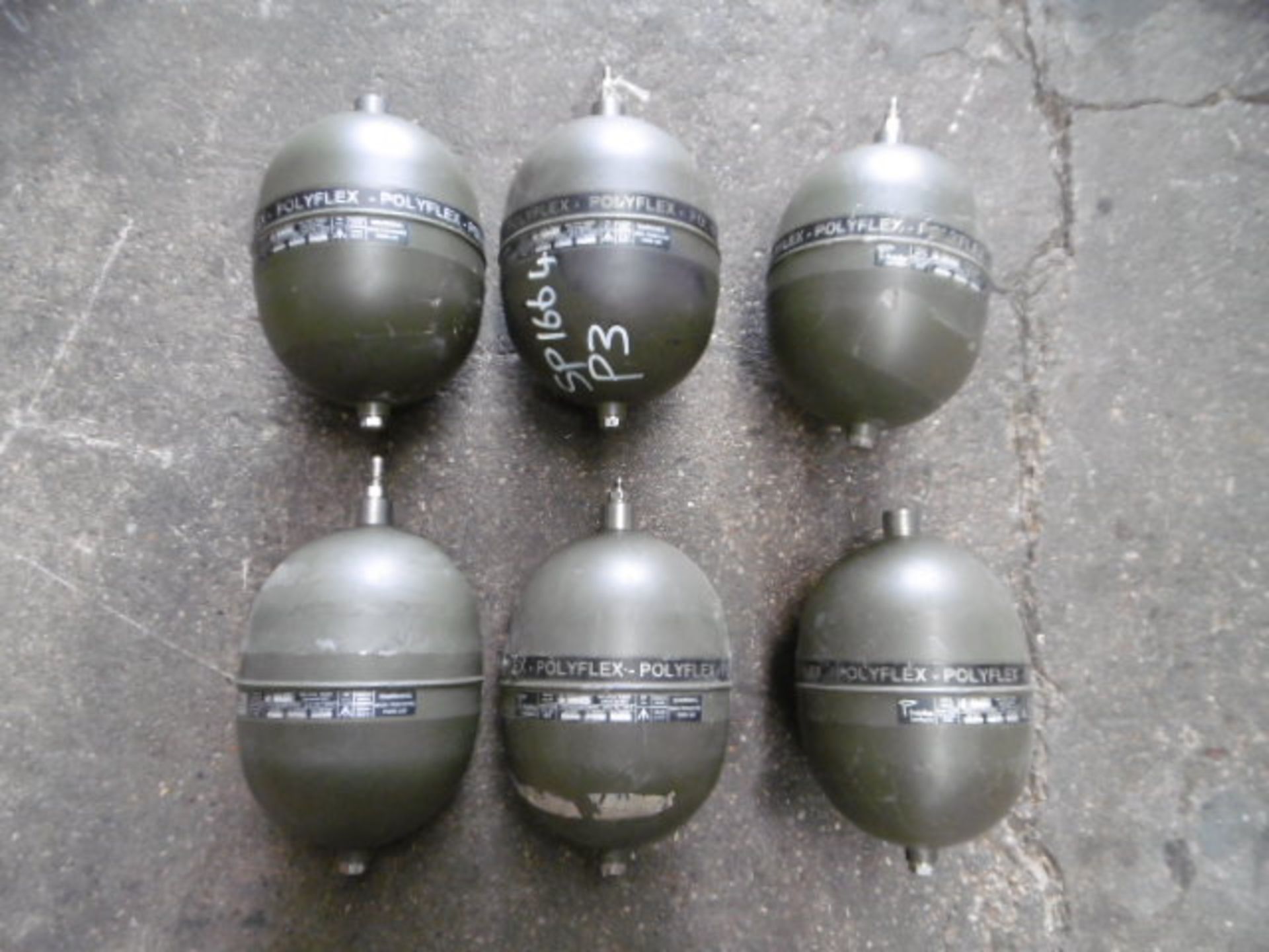 6 x Polyflex High Pressure Air Cannisters