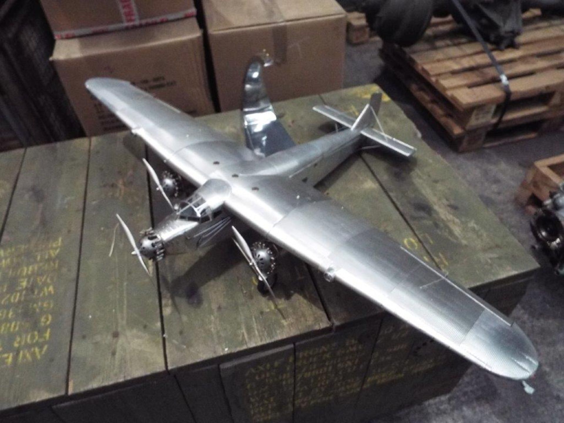 Ford Trimotor 4-AT "The Tin Goose" Aluminium Scale Model