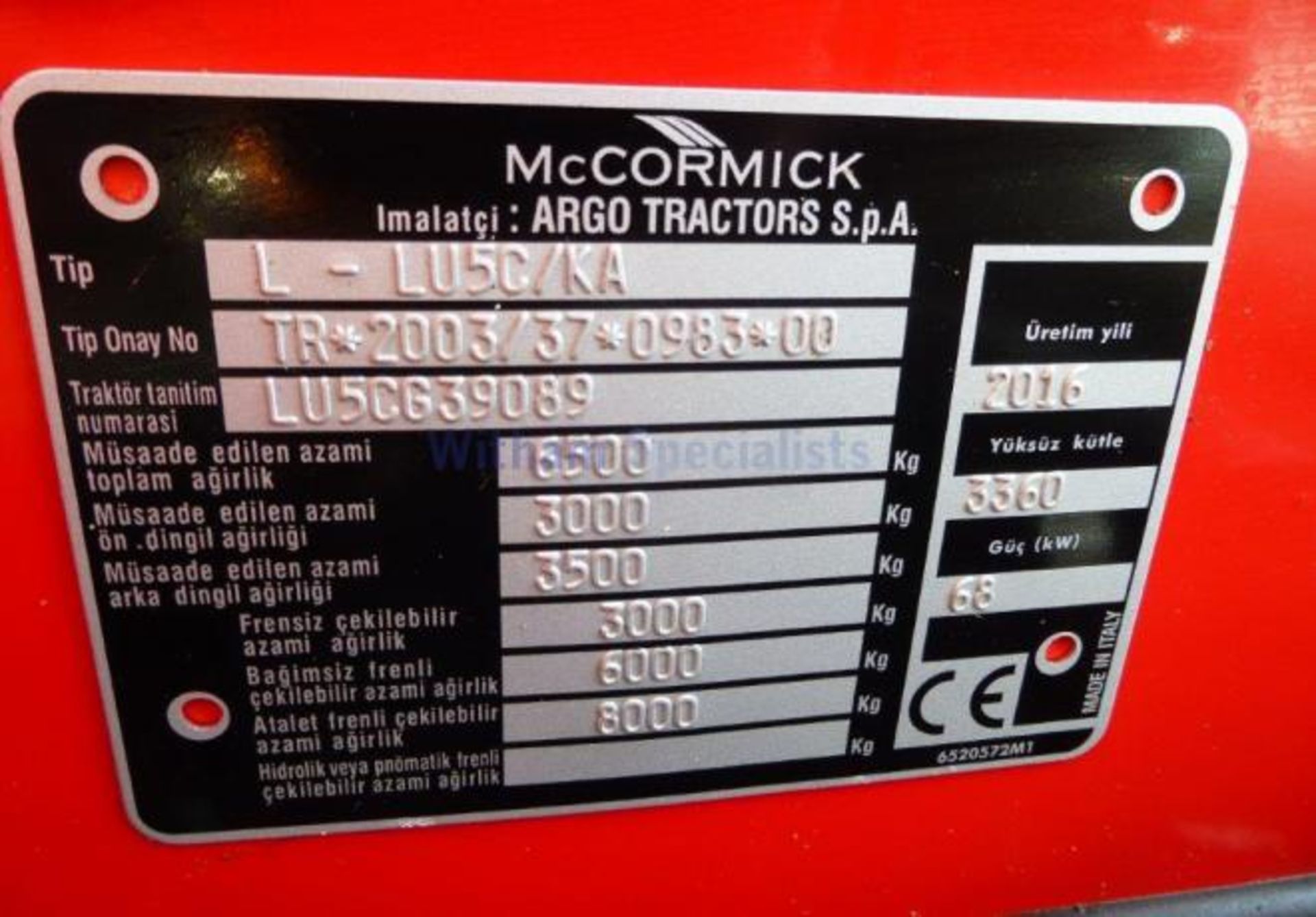 NEW UNUSED McCormick C100 Max T3 Tractor - Image 15 of 18