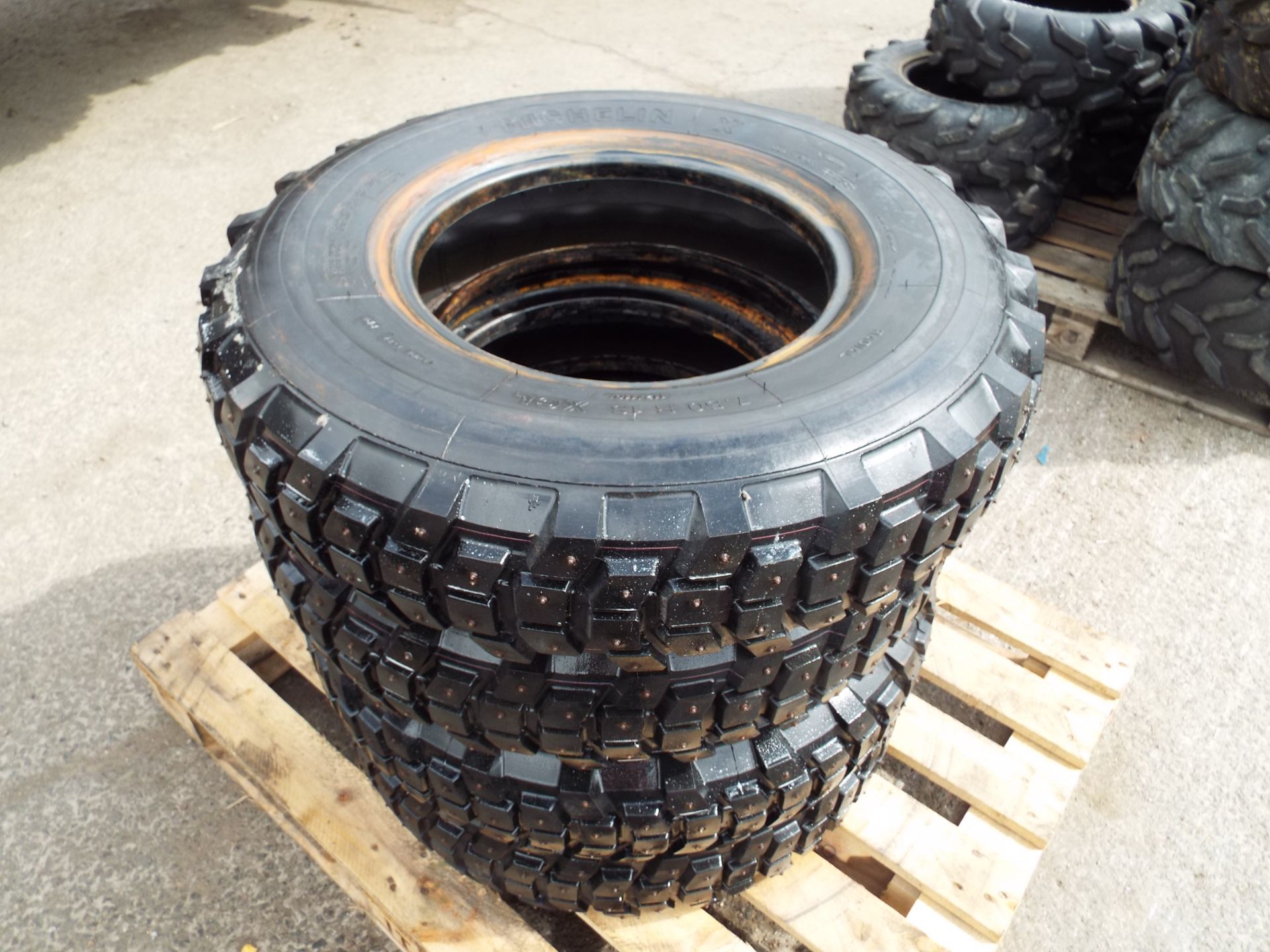 4 x Michelin XCL 7.50 R16 Winter/Studded Tyres