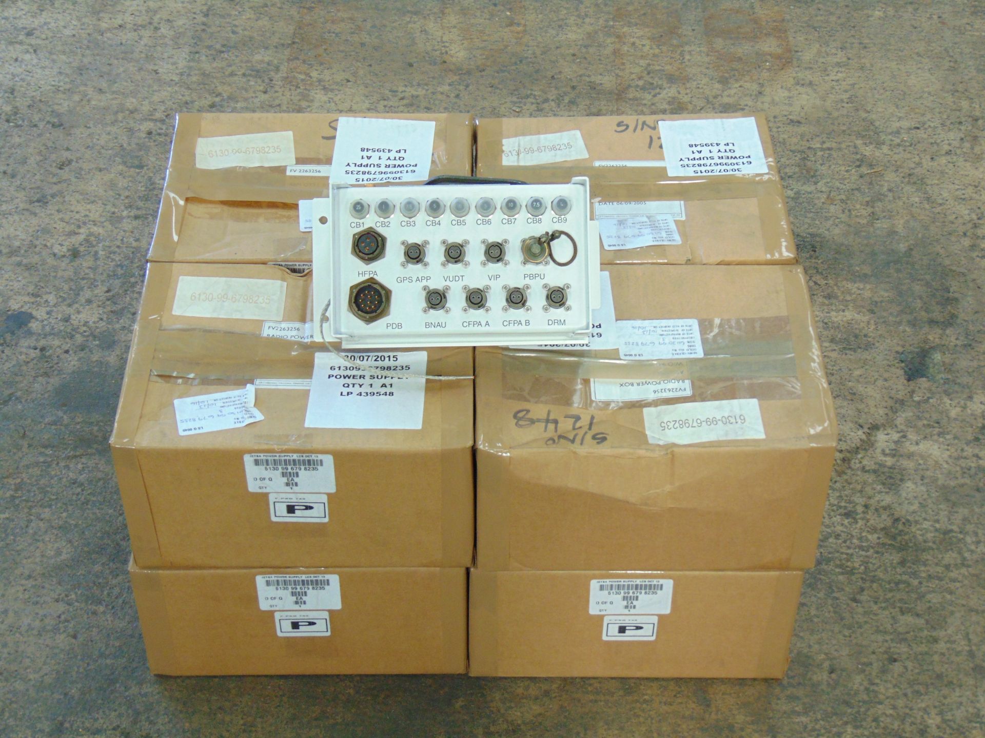 8 x Radio Power Supply Boxes P/no ABE-0005