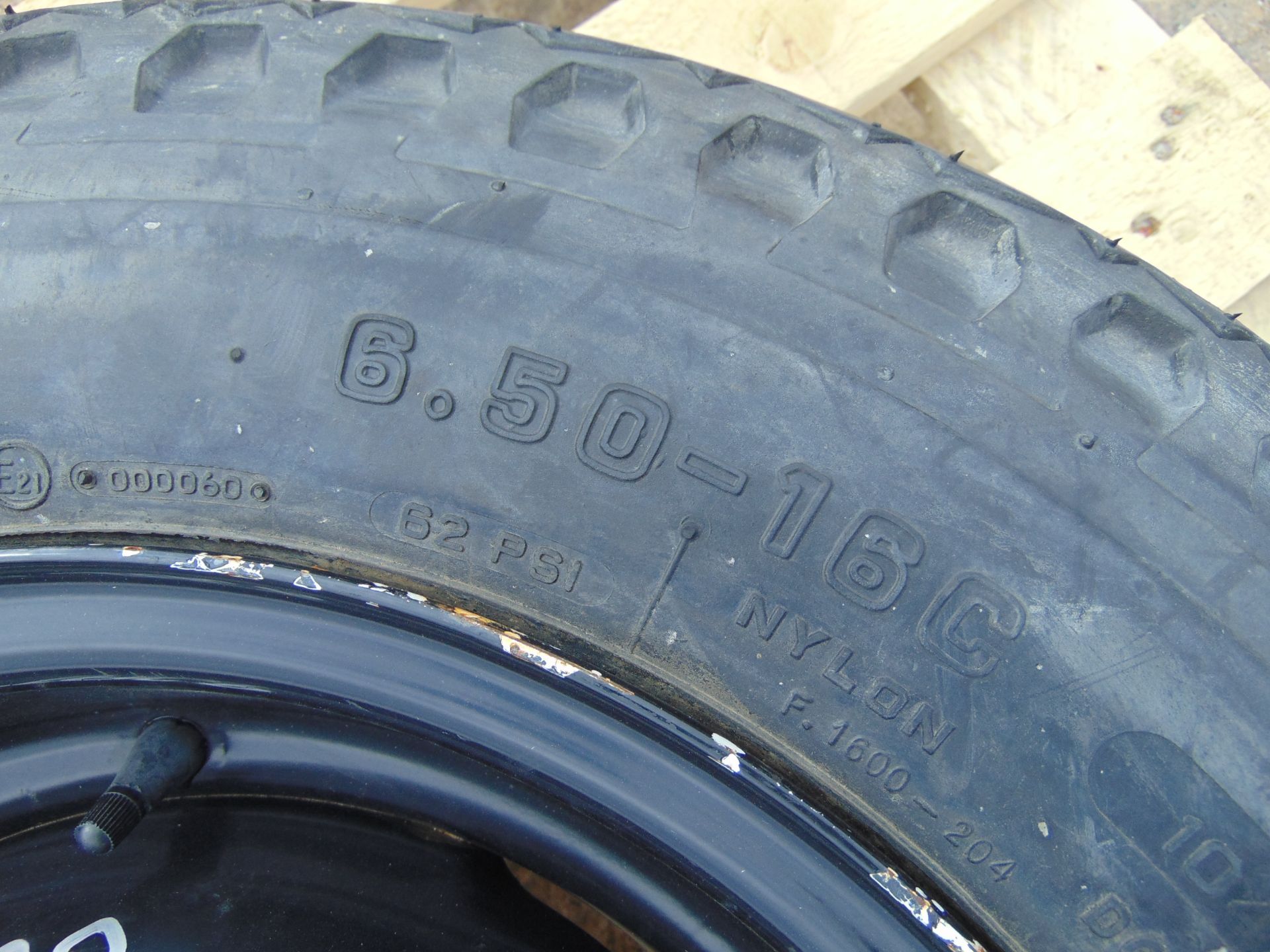 Camac 6.50-16C Tyre with 5 Stud Rim - Image 4 of 6