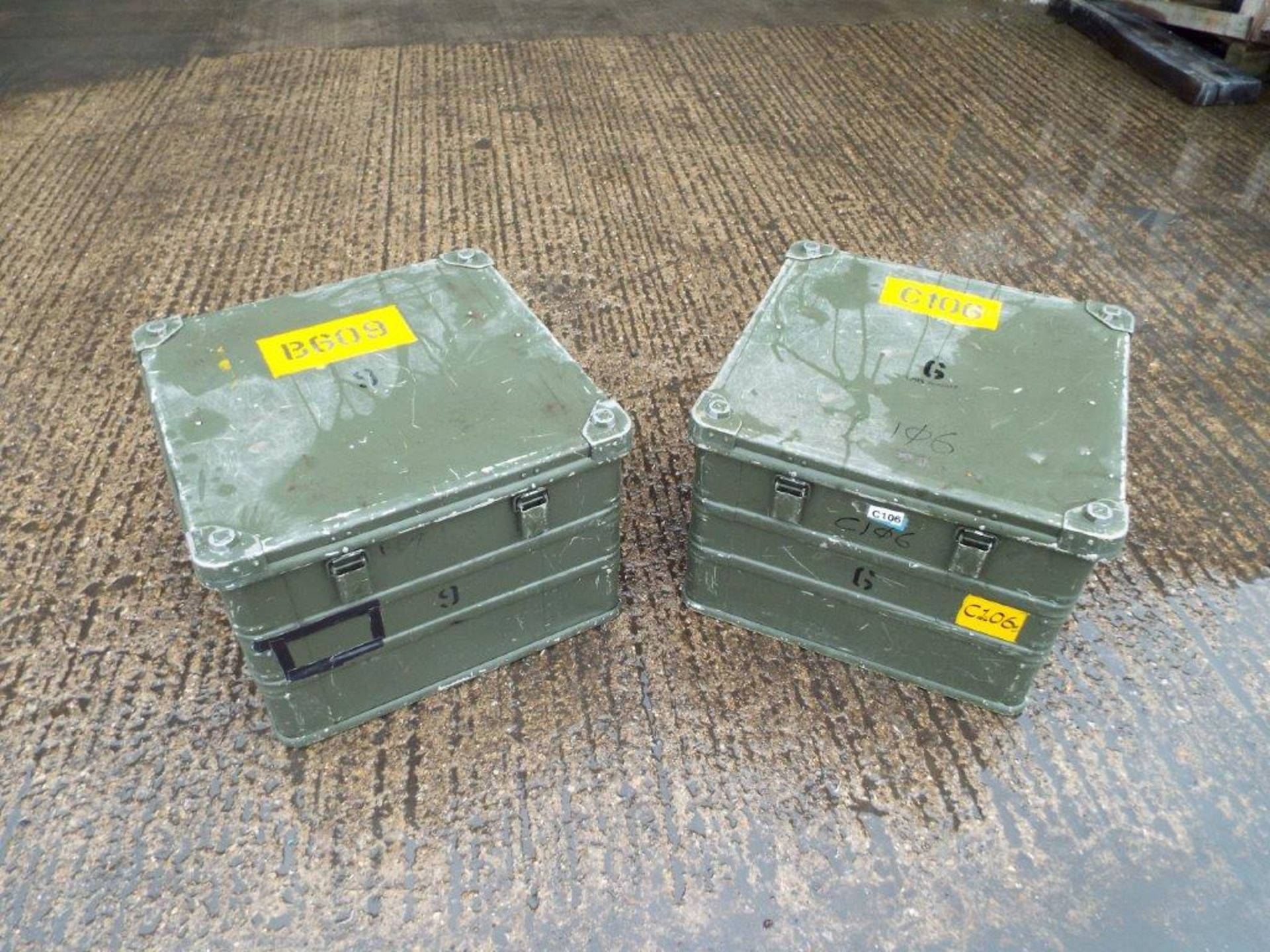 2 x Heavy Duty Zarges Aluminium Cases