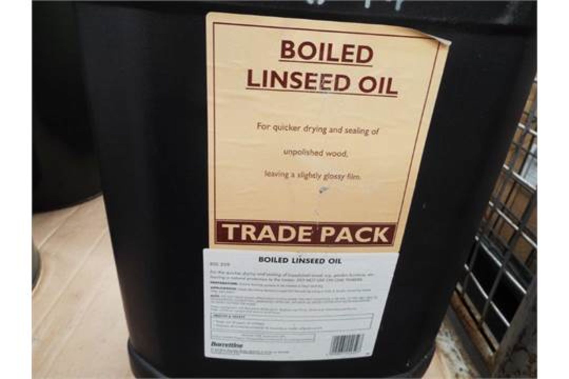 3 x Unissued 25L Tubs of Boiled Linseed Oil - Image 2 of 3