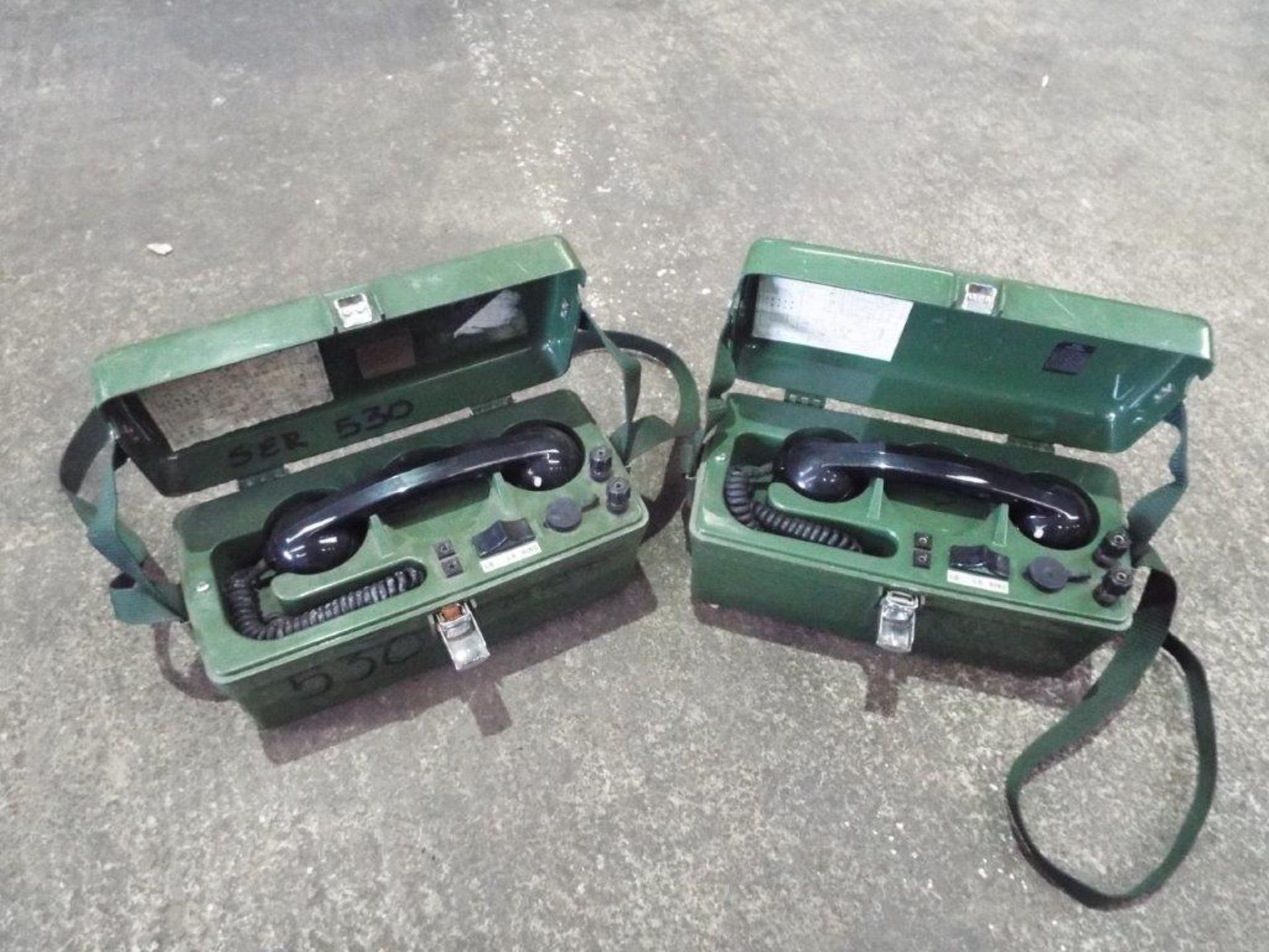 2 x PYE TMC Field Telephones