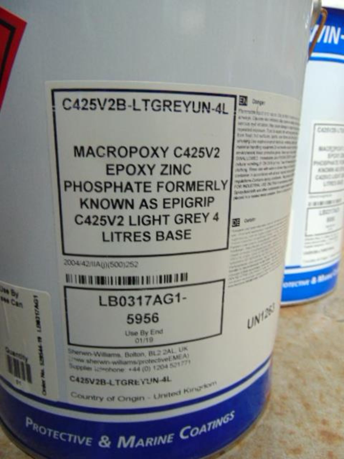 14 x Sherwin Williams C425V2 2-Part Macropoxy - Image 2 of 3
