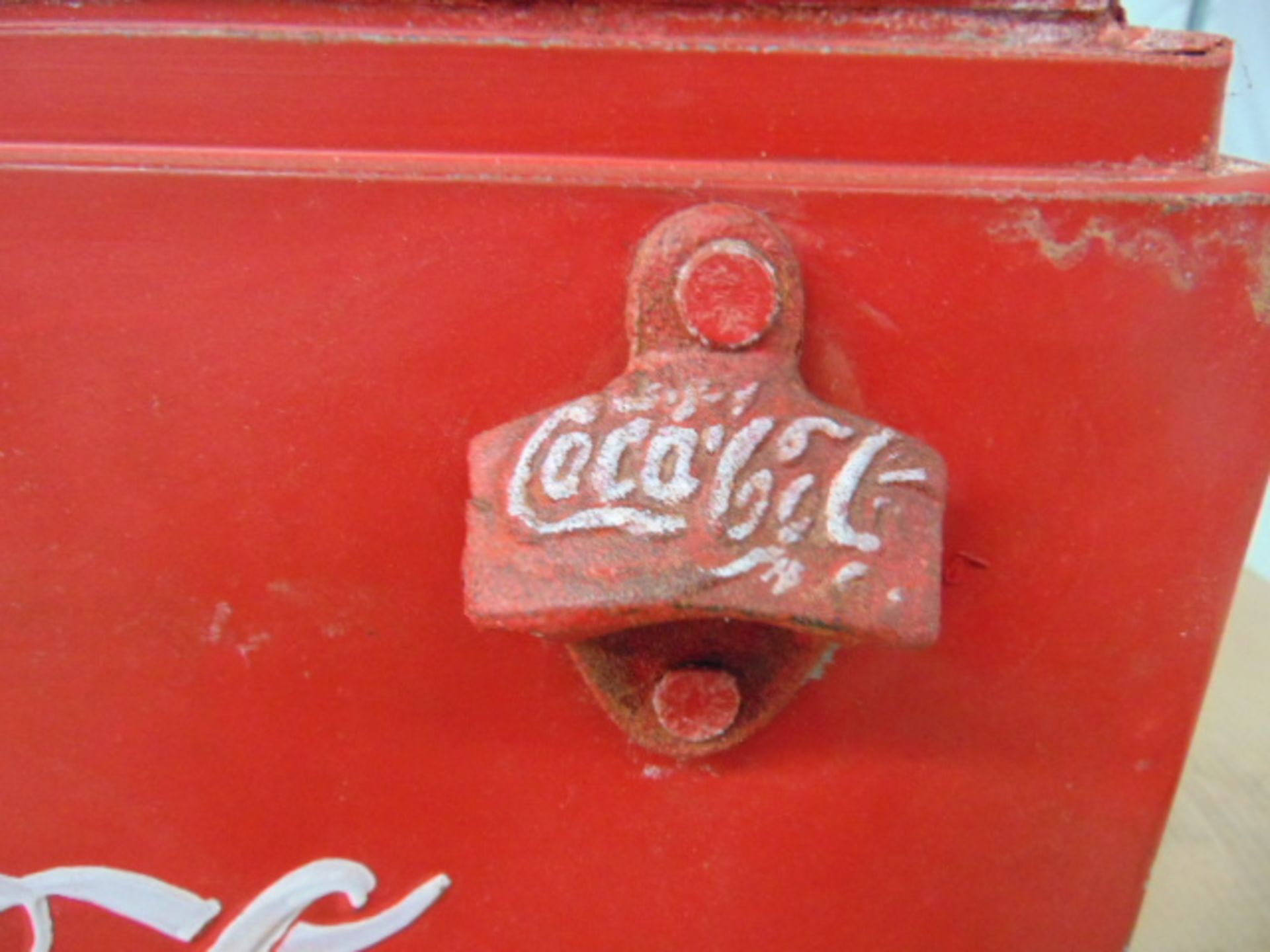 Vintage Coca Cola Cooler / Ice Box - Image 6 of 7
