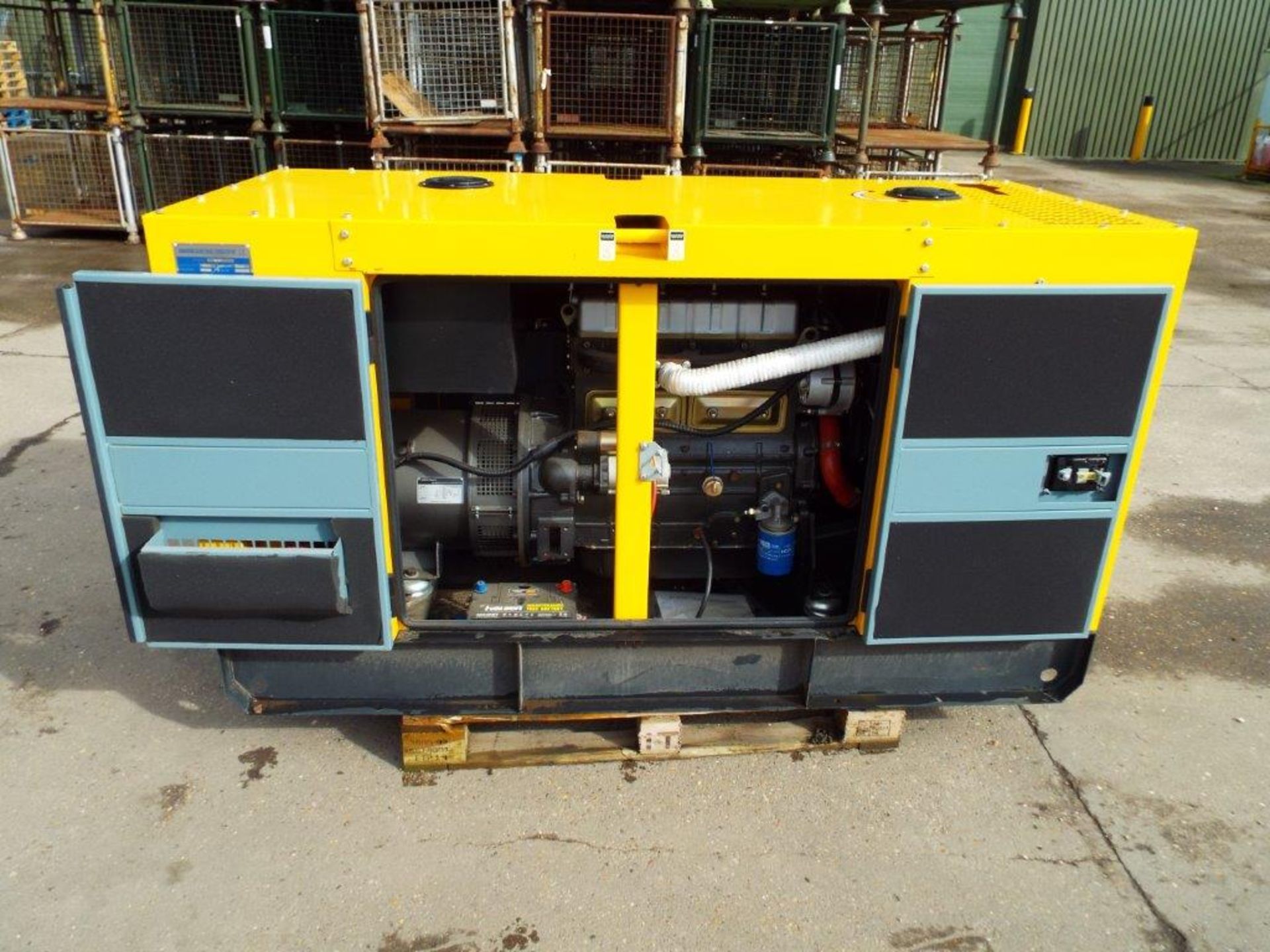 UNISSUED WITH TEST HOURS ONLY 40 KVA 3 Phase Silent Diesel Generator Set