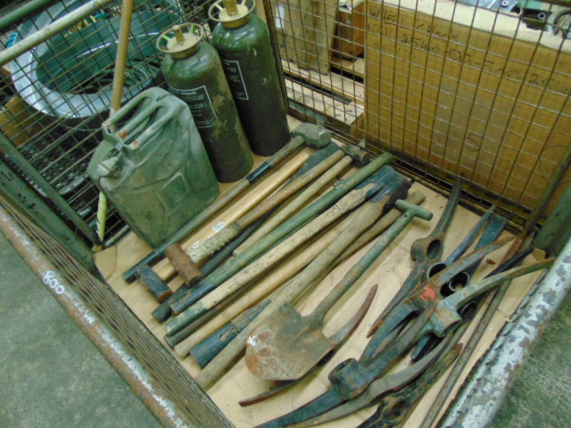 Pick Axes, Sledge Hammers, Shafts, Jerry Can etc