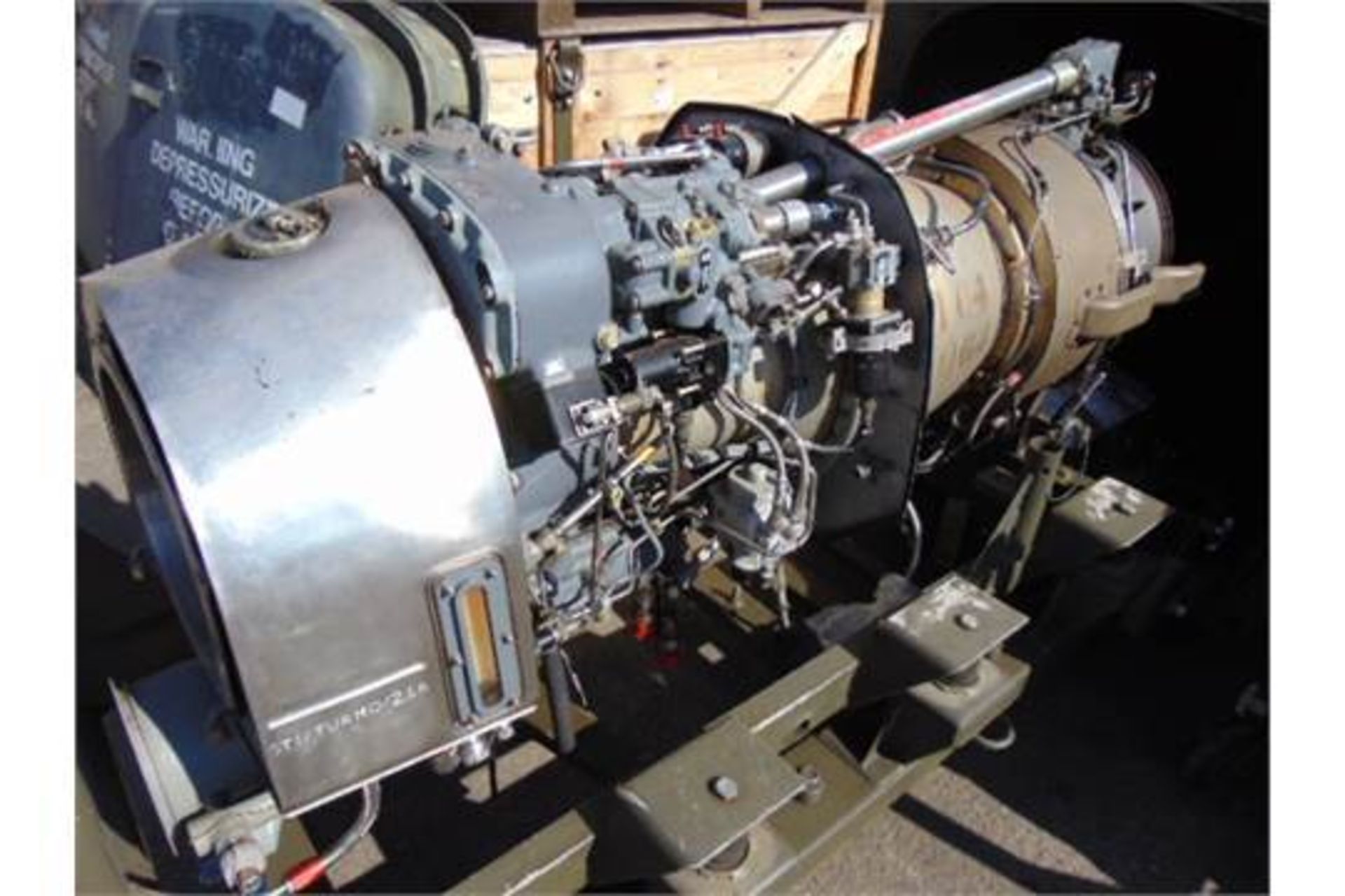 Rolls Royce / Turbomeca Turbine 3C4 Jet Engine 1300 SHP complete with Transportation Cradle - Image 11 of 12