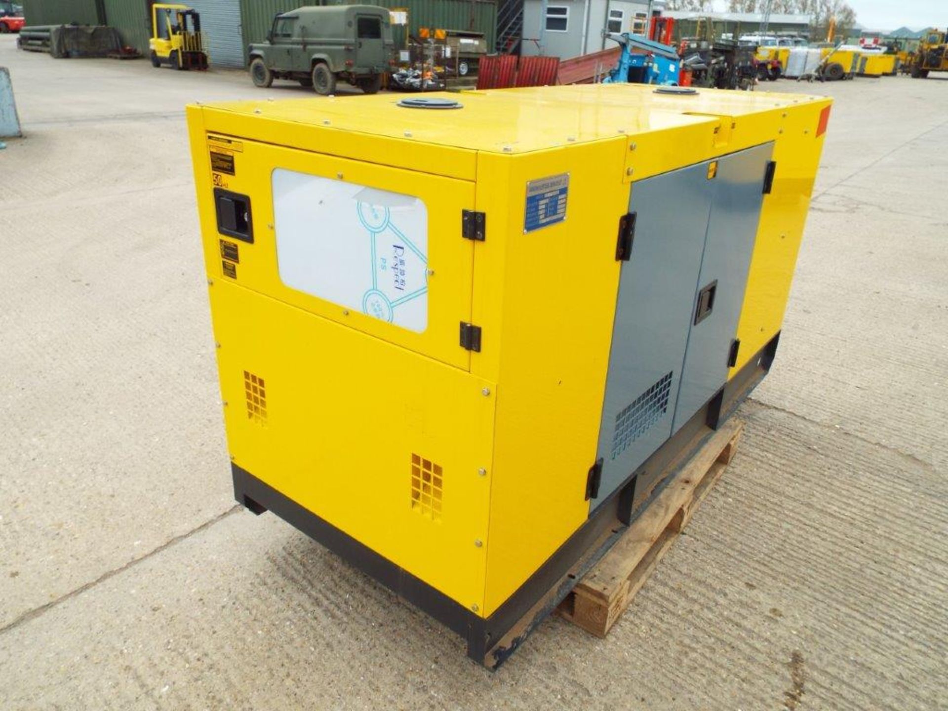 UNISSUED WITH TEST HOURS ONLY 60 KVA 3 Phase Silent Diesel Generator Set