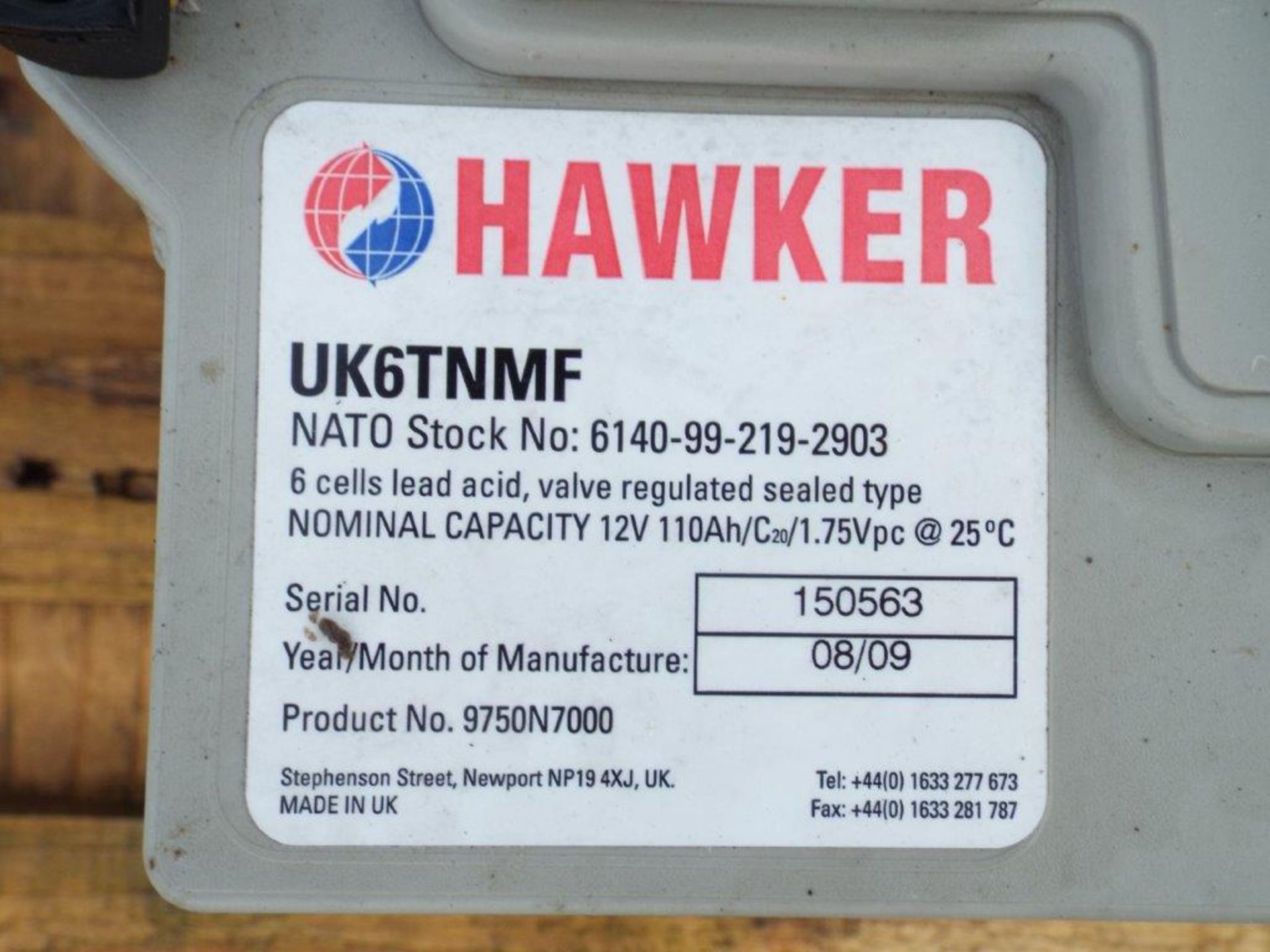 6 x Hawker UK6TNMF Batteries - Image 5 of 6