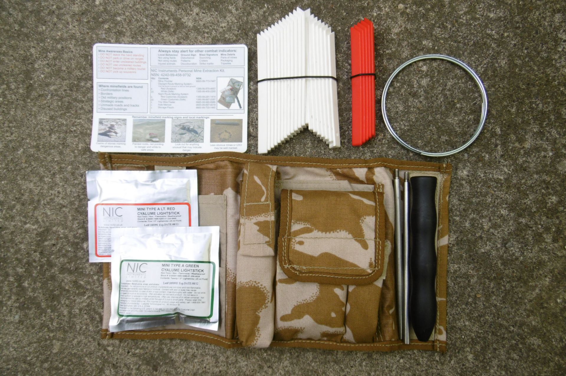 Complete Personal IED Mine Extraction Kit