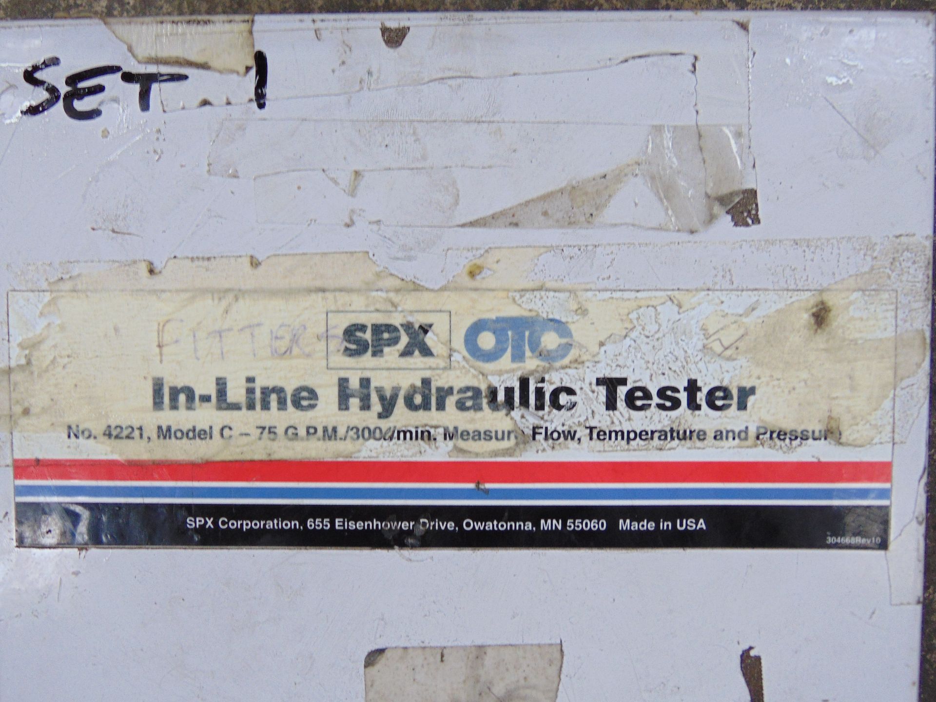 SPX / OTC In-Line Hydraulic Test Kit No. 4221 Model C-75 - Image 7 of 7
