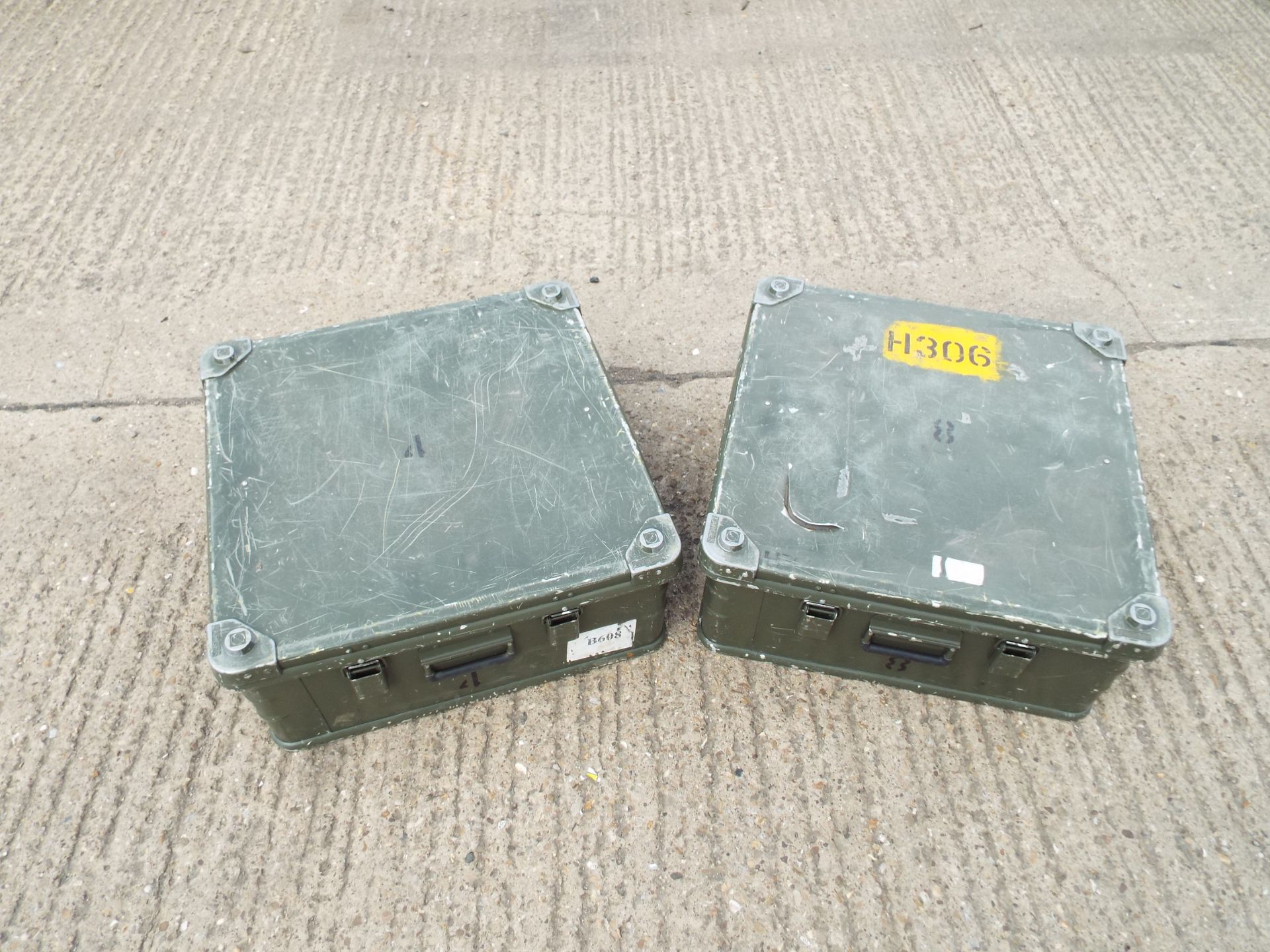 2 x Heavy Duty Zarges Aluminium Cases