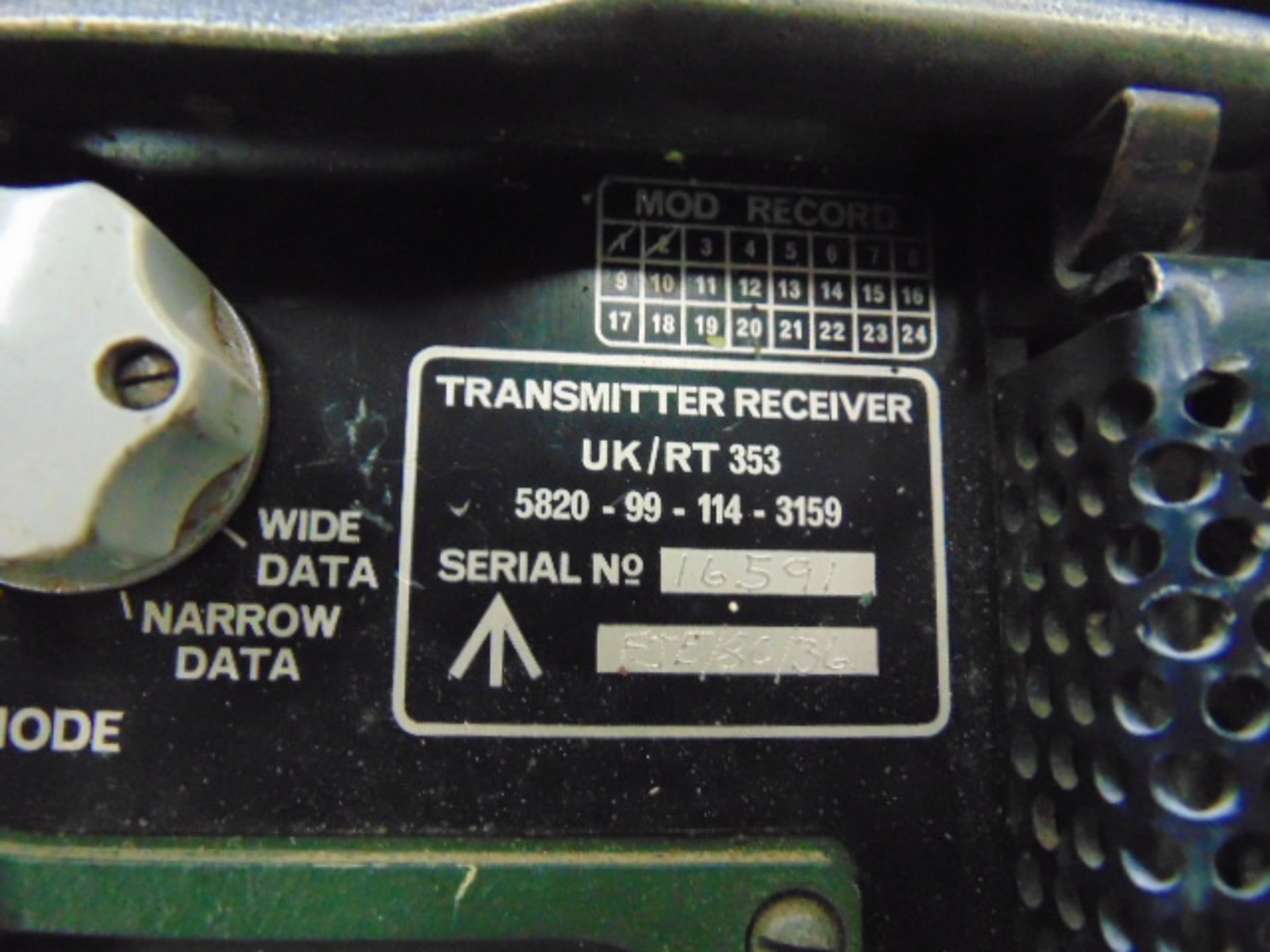 Clansman RT353 Transmitter Receiver - Image 4 of 6