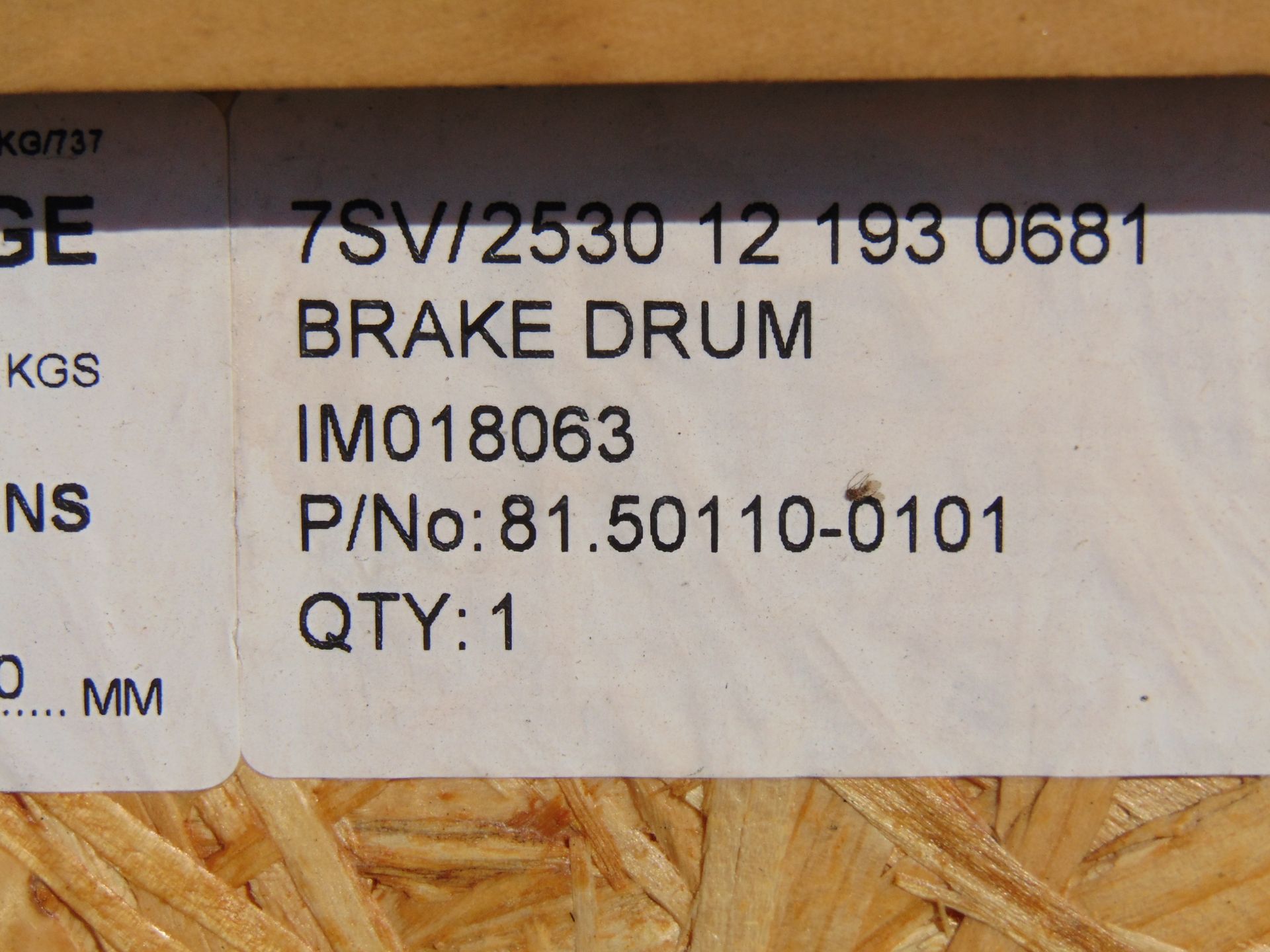 7 x MAN Brake Drums P/No 81.50110-0101 - Image 4 of 5