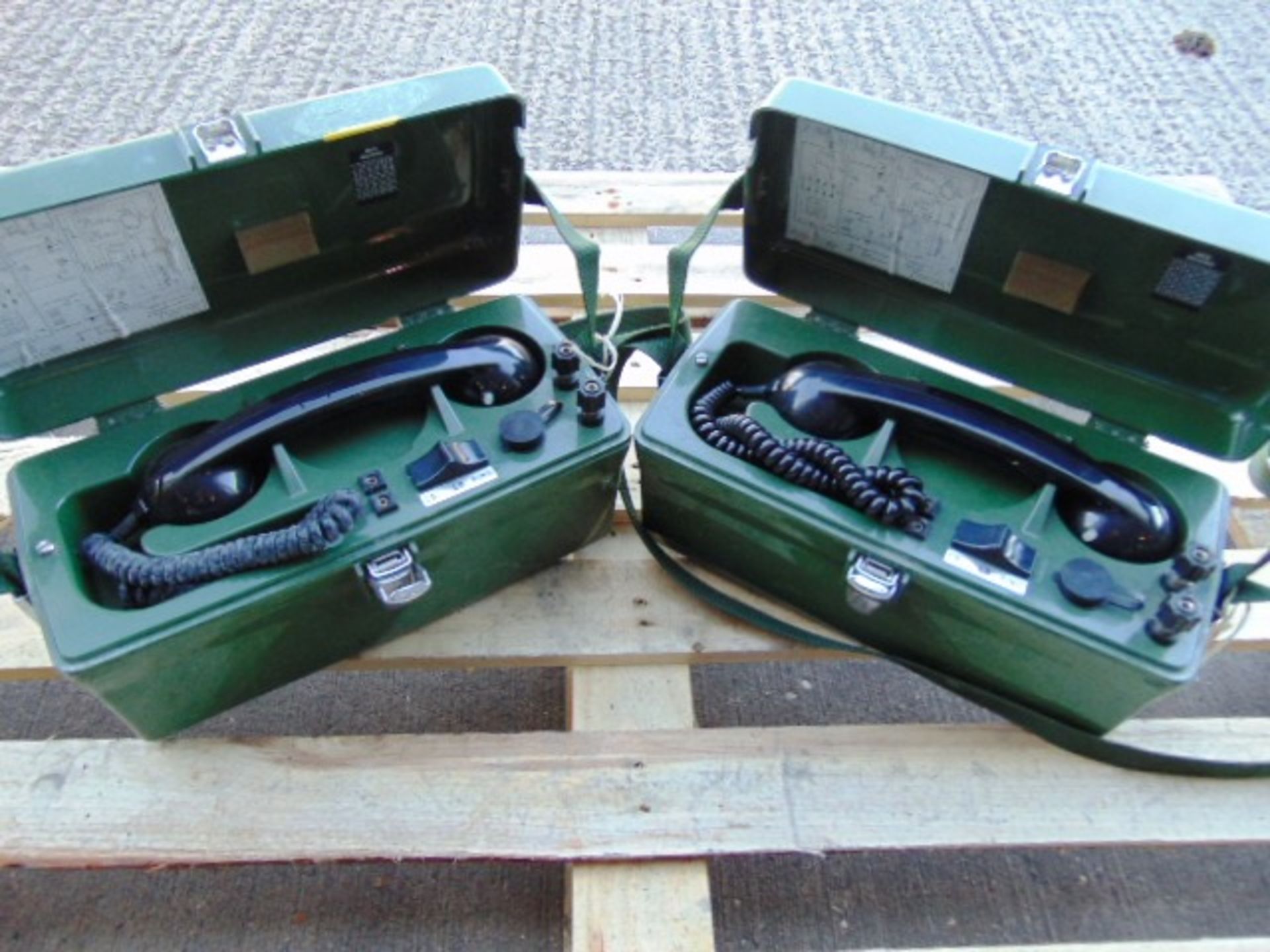 2 x PYE TMC Field Telephones