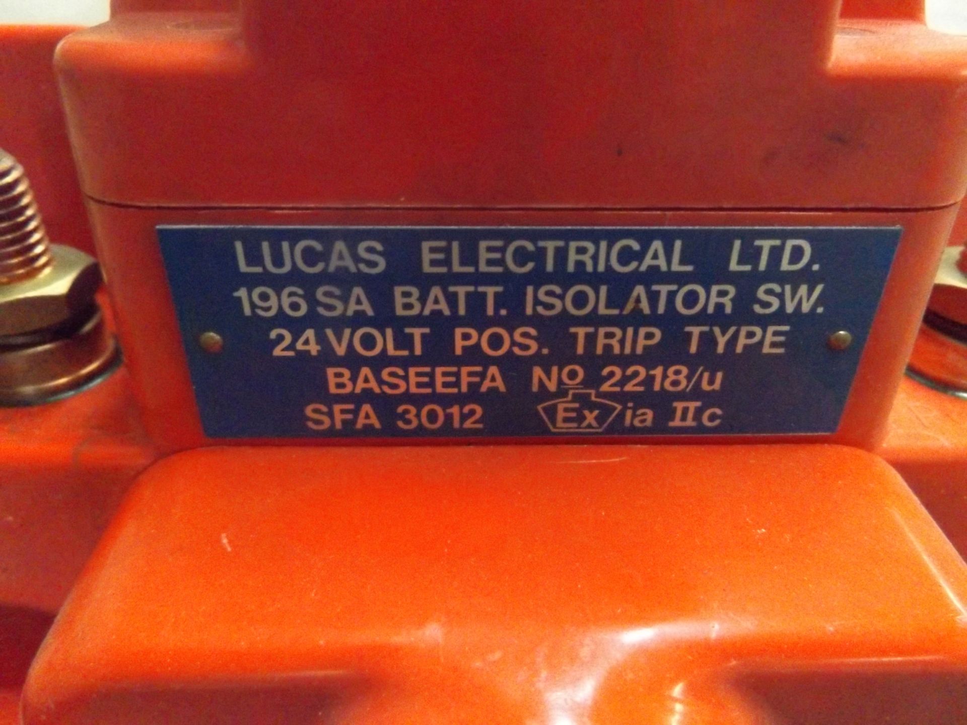 2 x Lucas 196SA Battery Isolation Switches - Image 3 of 7