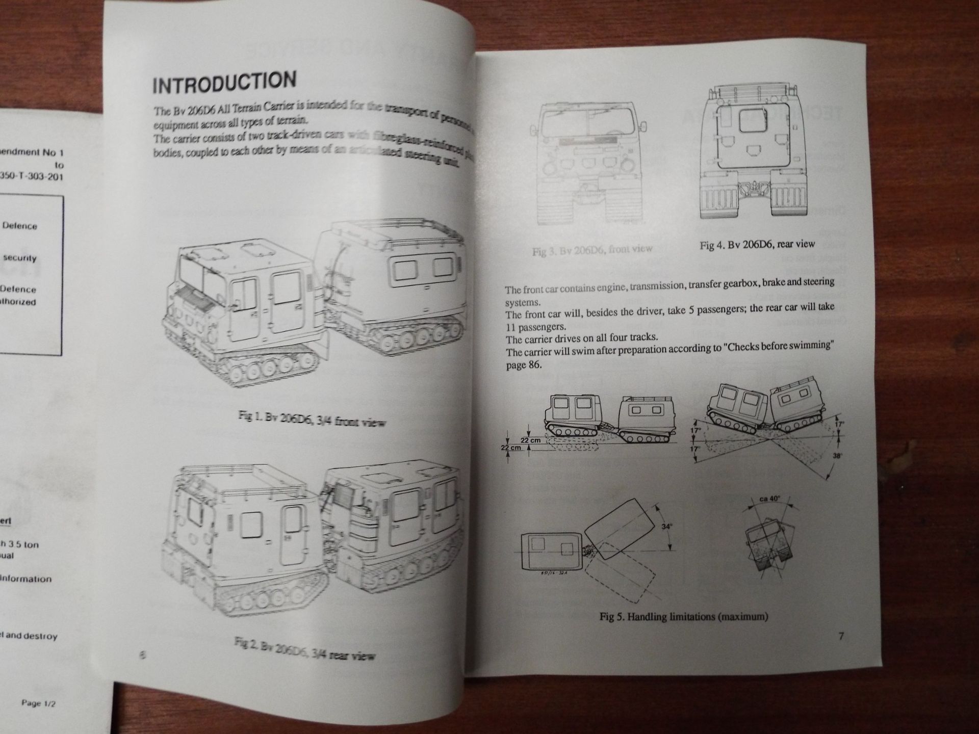 Extremely Rare Hagglunds BV206, Winch and HIAB Operating Manual - Bild 4 aus 6