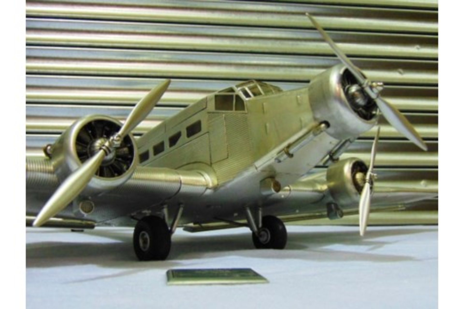 Junkers Ju 52 "Iron Annie" Aluminium Scale Model - Image 4 of 8