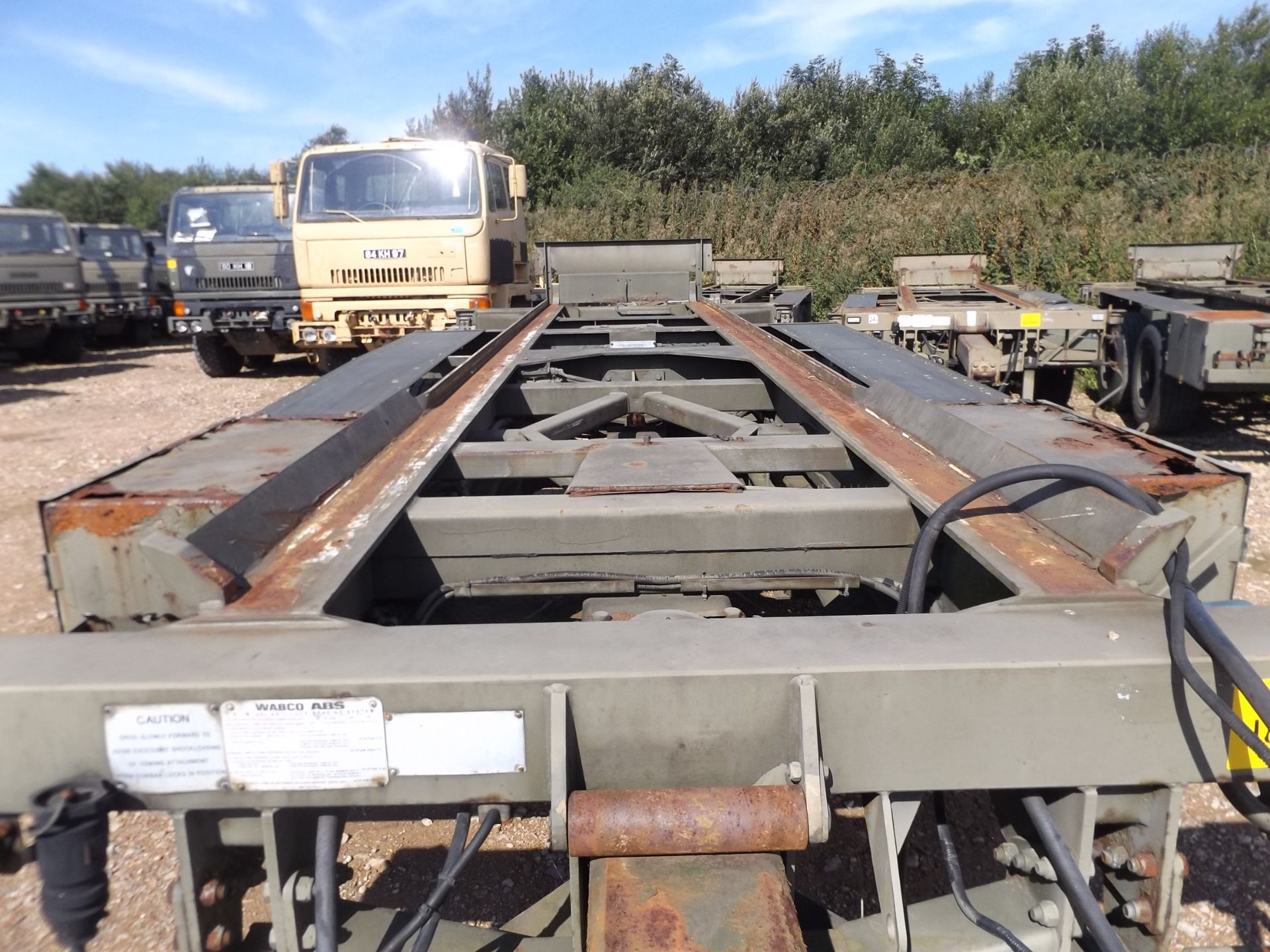 Reynolds Boughton MLRS 10.5 TON twin axle Skeletal Drops Trailer - Image 8 of 12