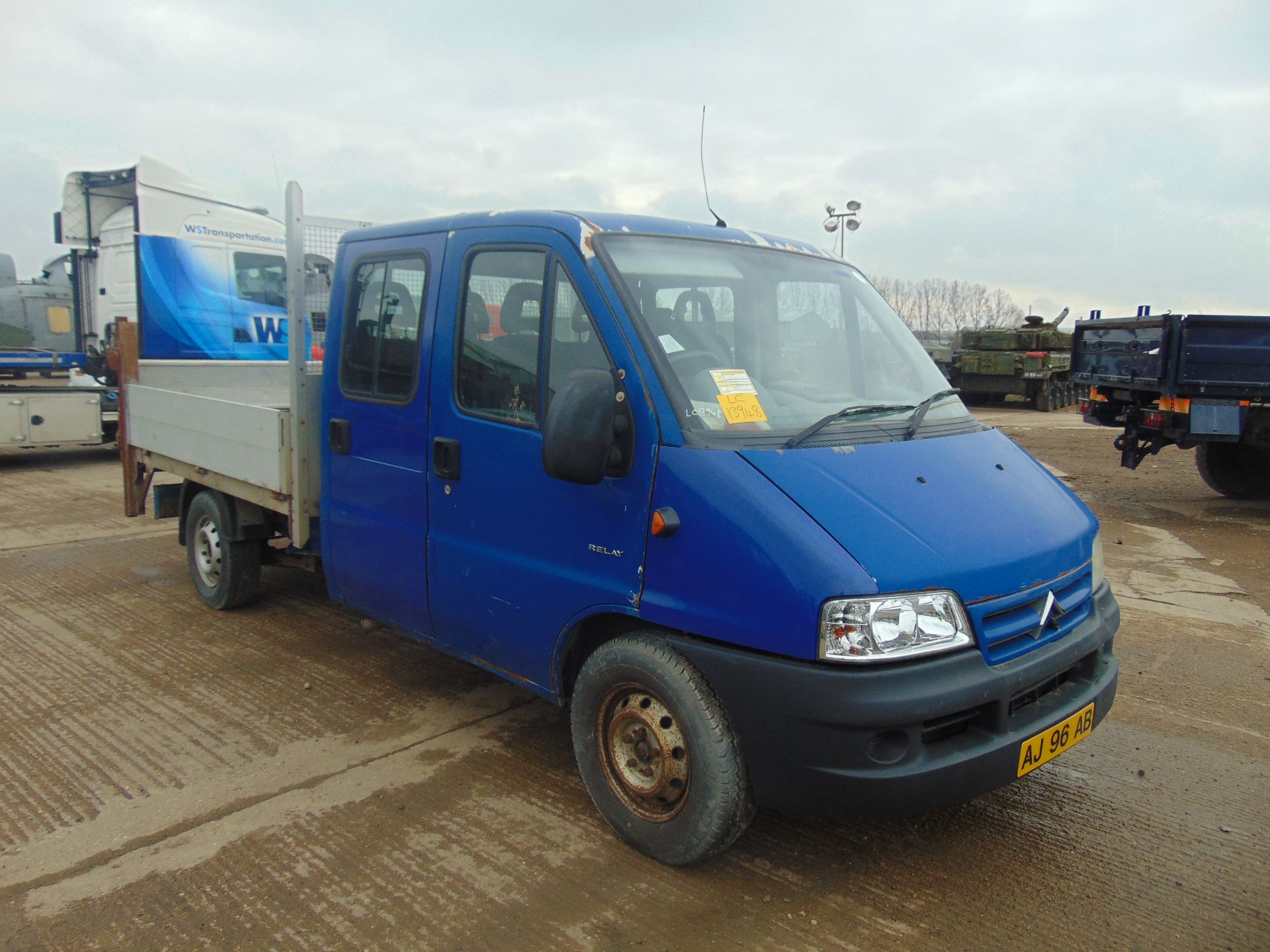 Citroen Relay 7 Seater Double Cab Dropside Pickupwith Tail Lift